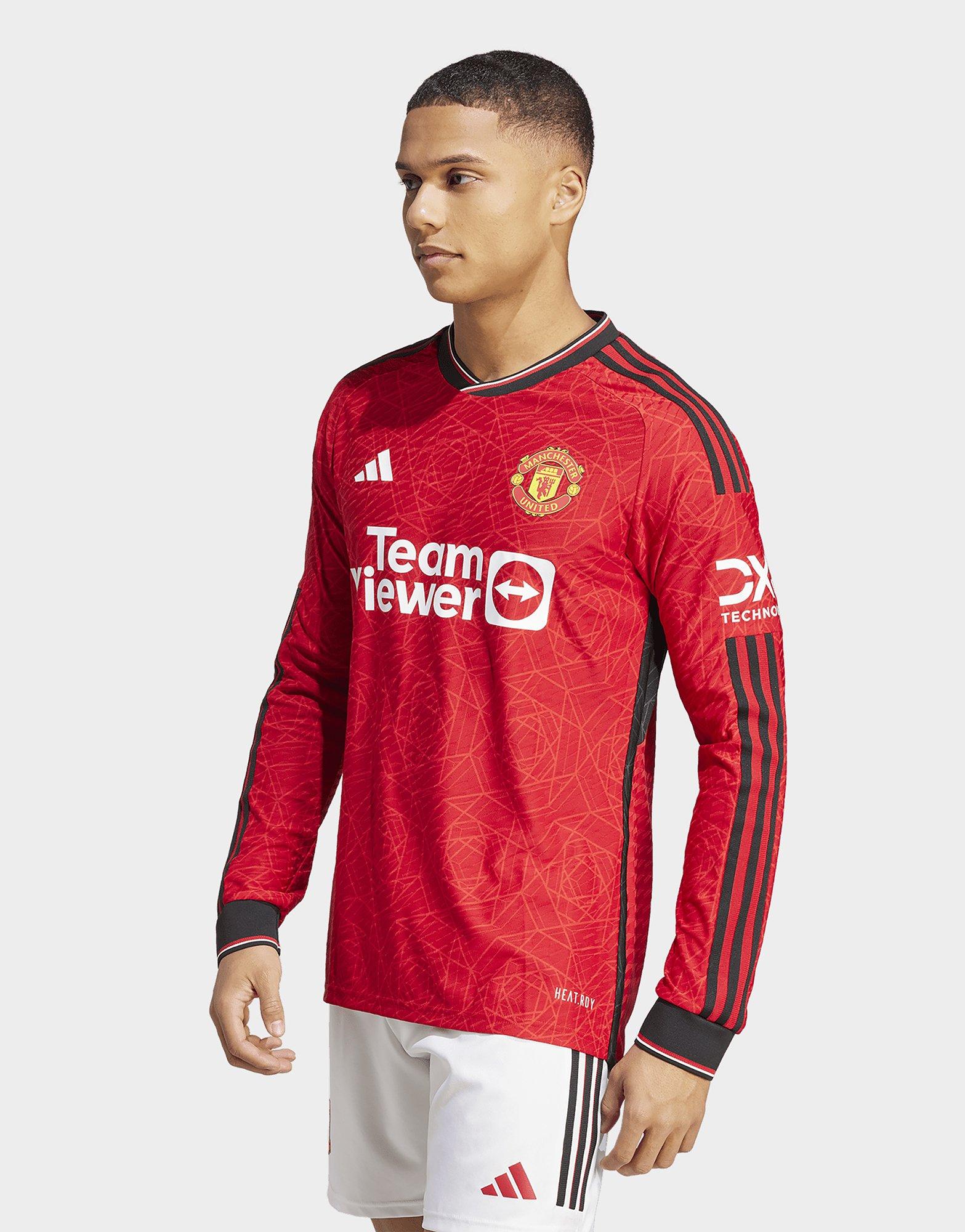 adidas Manchester United 23/24 Long Sleeve Home Authentic Jersey Shop