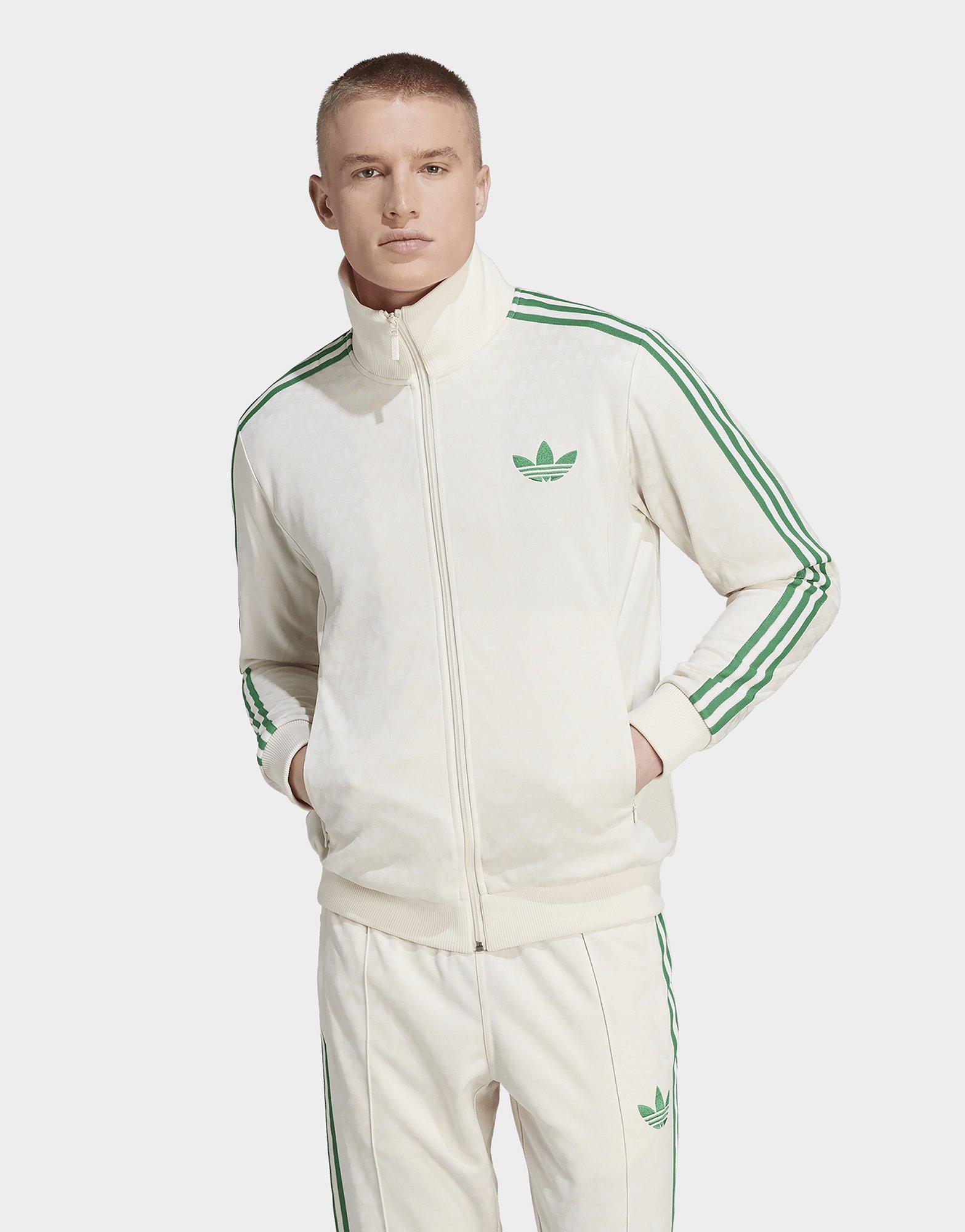 Beige adidas Originals Adicolor 70s Monogram Track Top | JD Sports UK