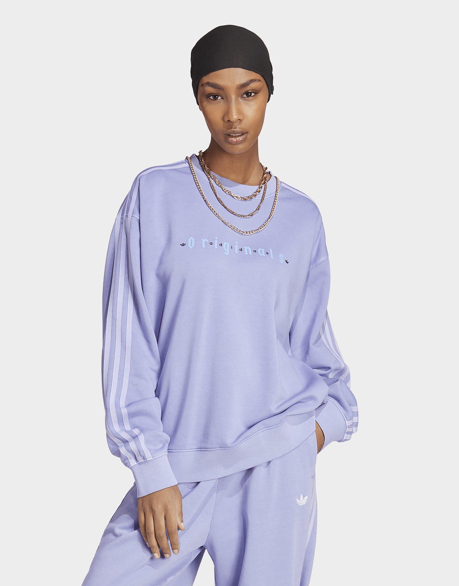 Lilac adidas hot sale sweatshirt