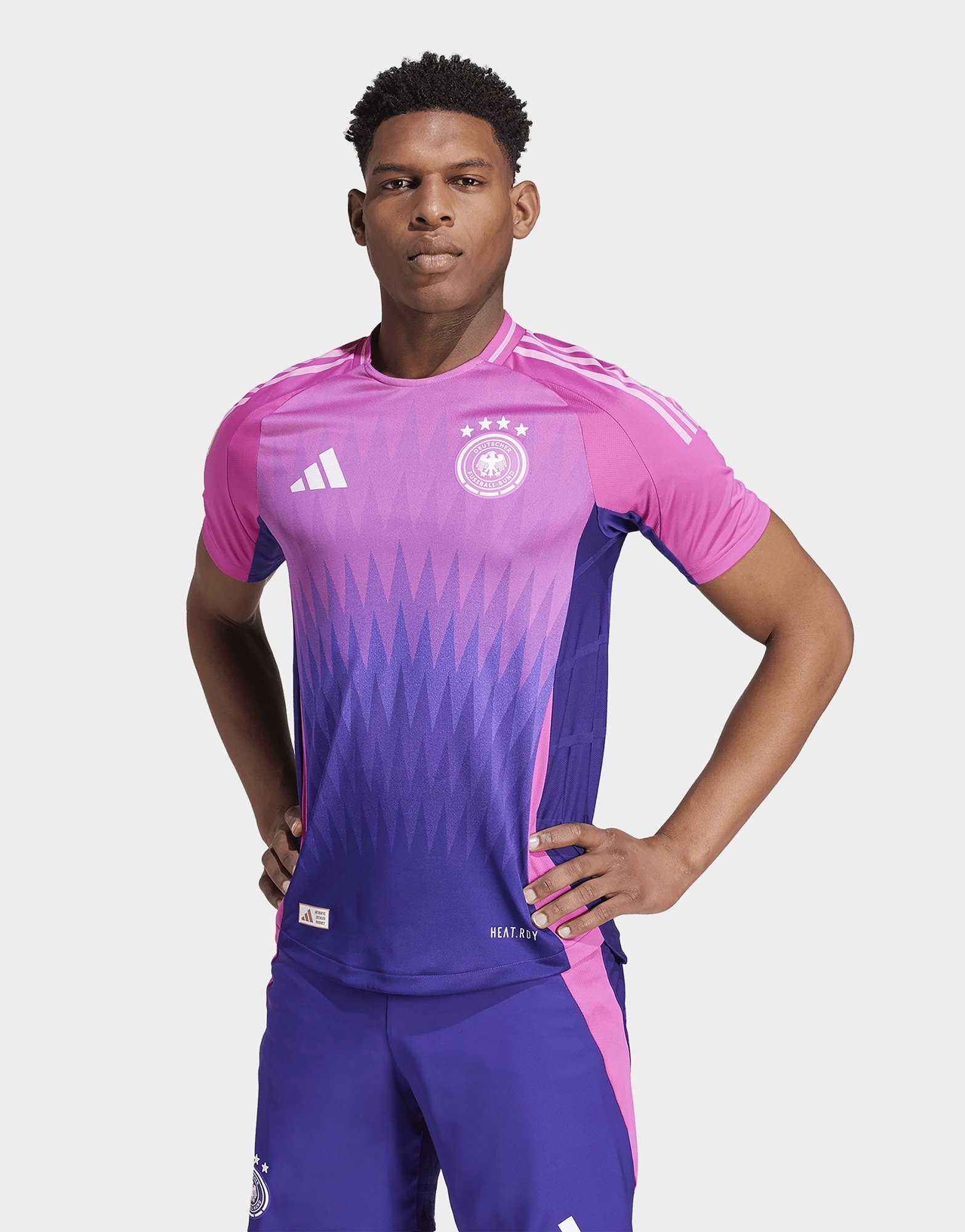 Pink adidas Germany 2024 Away Authentic Jersey | JD Sports UK