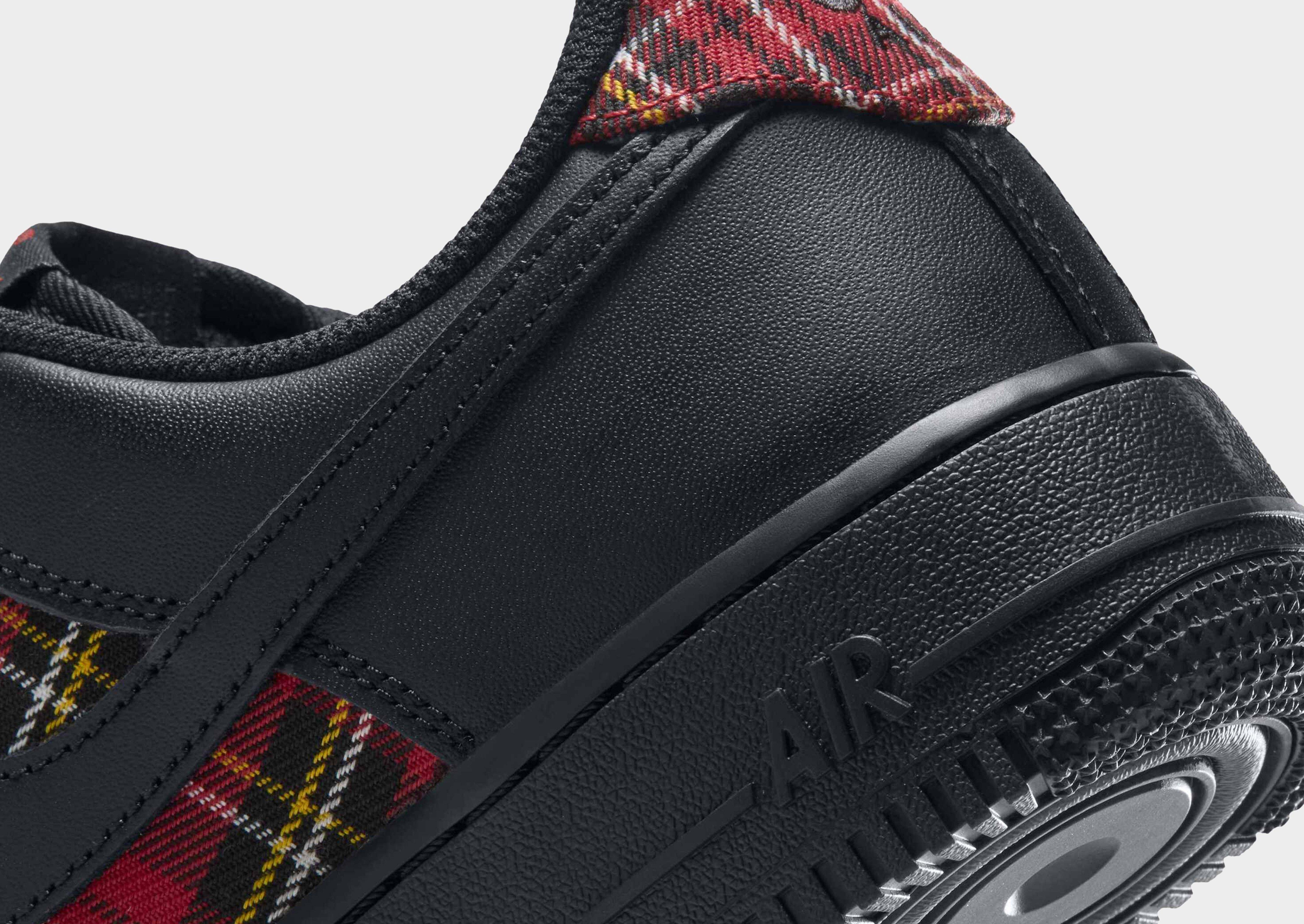 Nike Air Force 1 Low '07 Black Tough Red Plaid (Women's) — photo 5