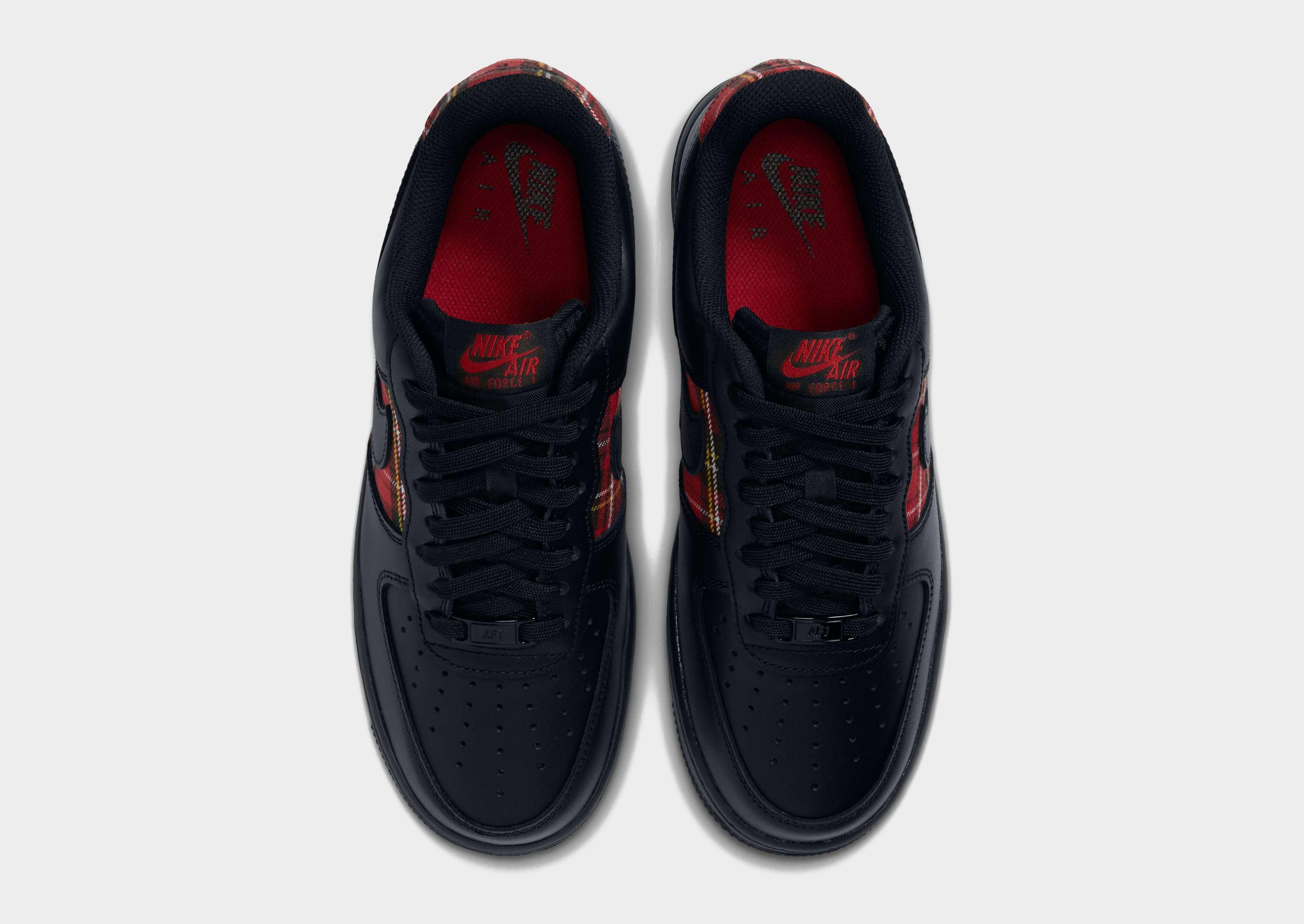 Nike Air Force 1 Low '07 Black Tough Red Plaid (Women's) — photo 7