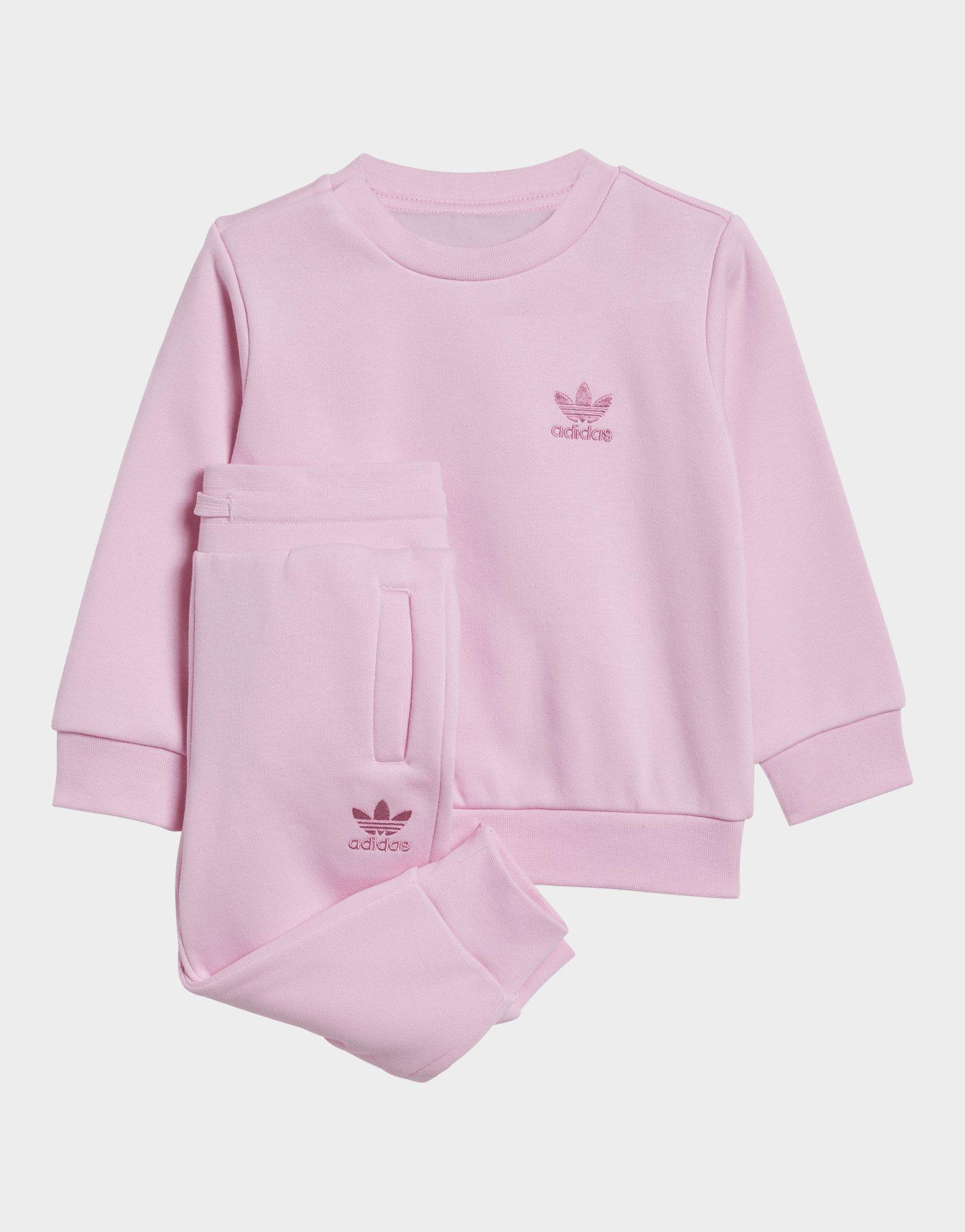 Baby pink cheap adidas tracksuit