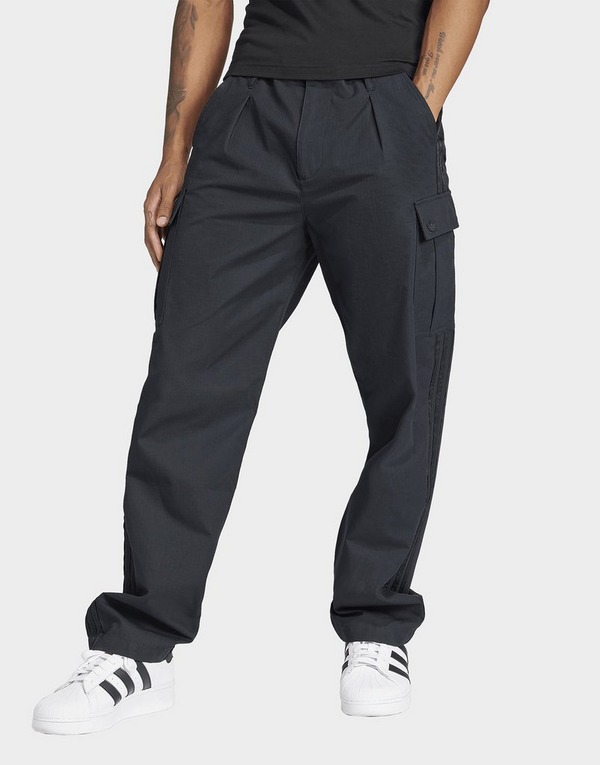 Black adidas Originals Premium Essentials Cargo Pants - JD Sports Singapore