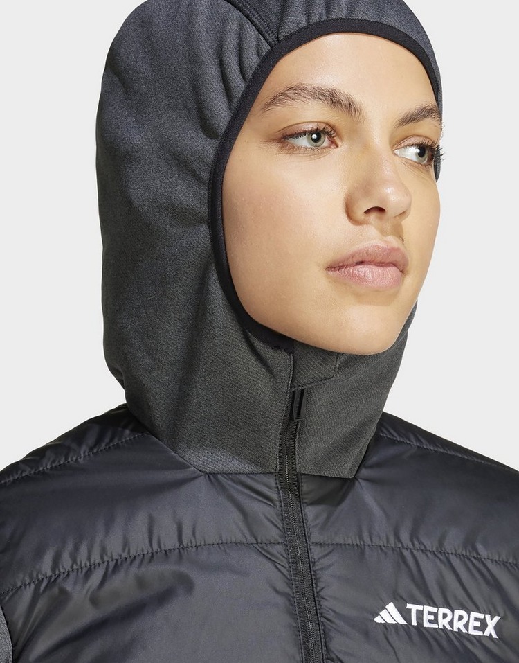 Black adidas Terrex Multi Hybrid Insulated Hooded Jacket | JD Sports UK
