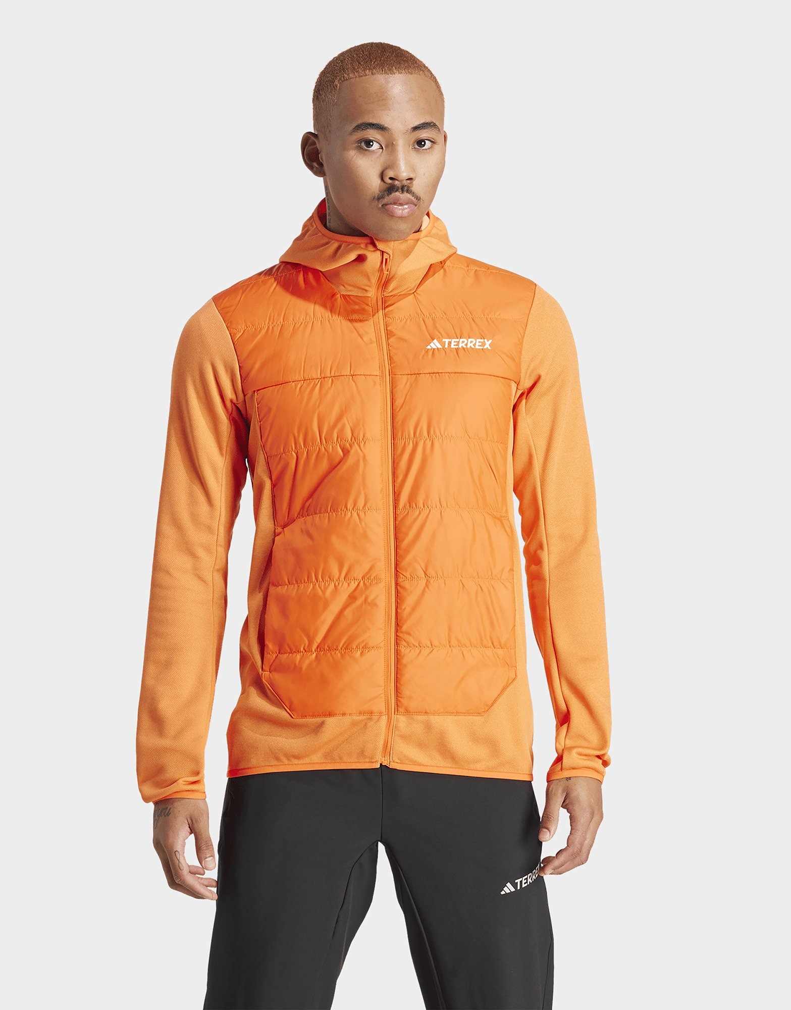 Orange adidas Terrex Multi Hybrid Insulated Hooded Jacket | JD Sports UK