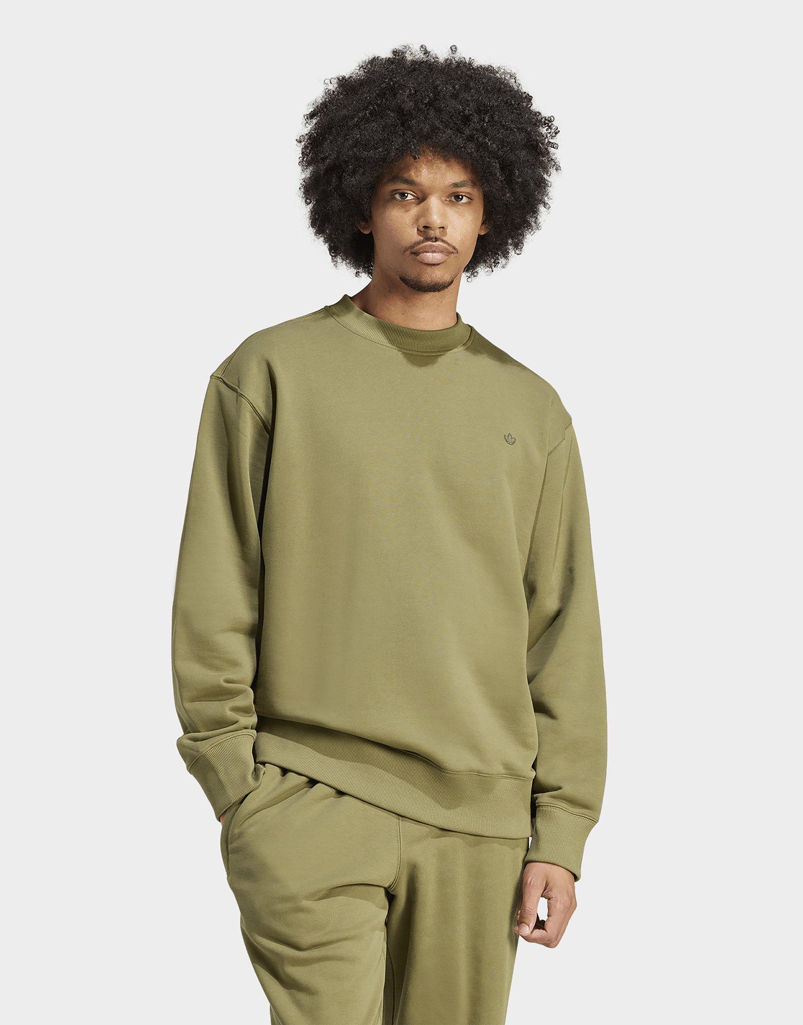 Green adidas Originals Adicolor Contempo Crew French Terry Sweatshirt ...