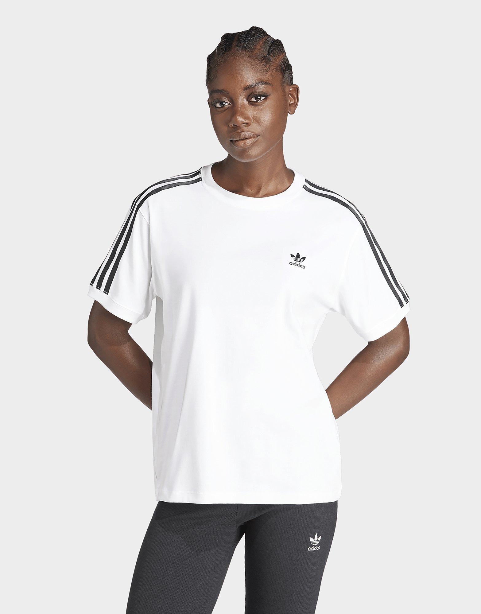 adidas Originals 3 Streifen T Shirt Weiss JD Sports Deutschland