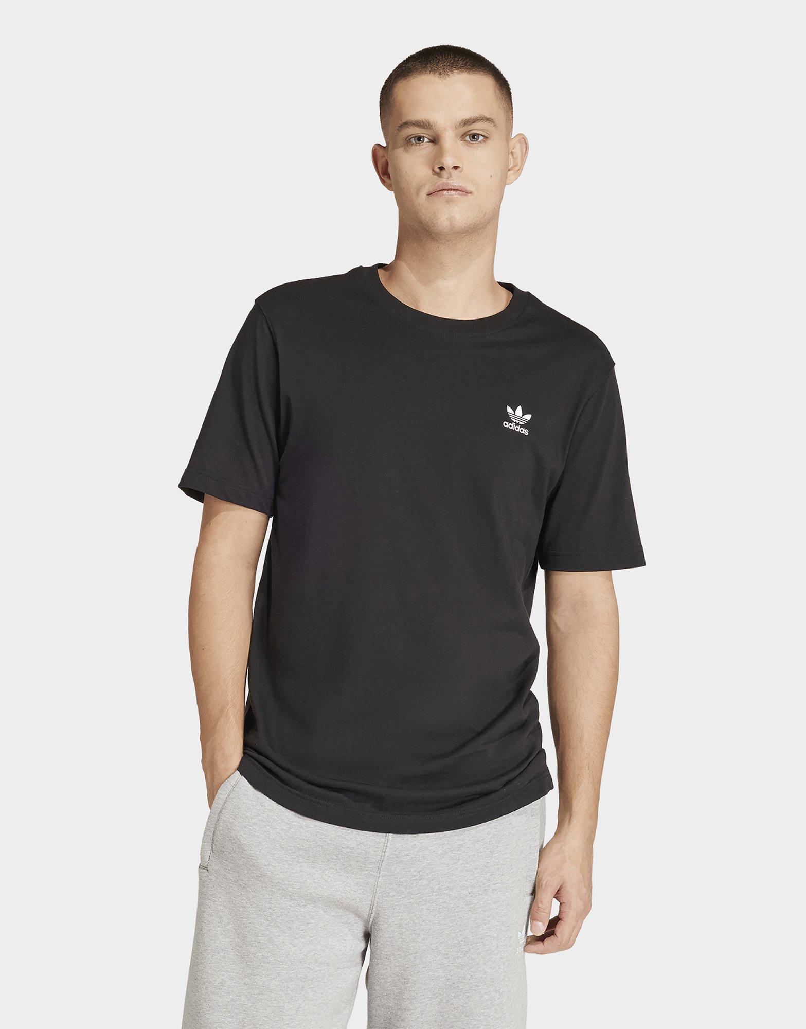 Black adidas Originals Trefoil Essentials T-Shirt - JD Sports Singapore