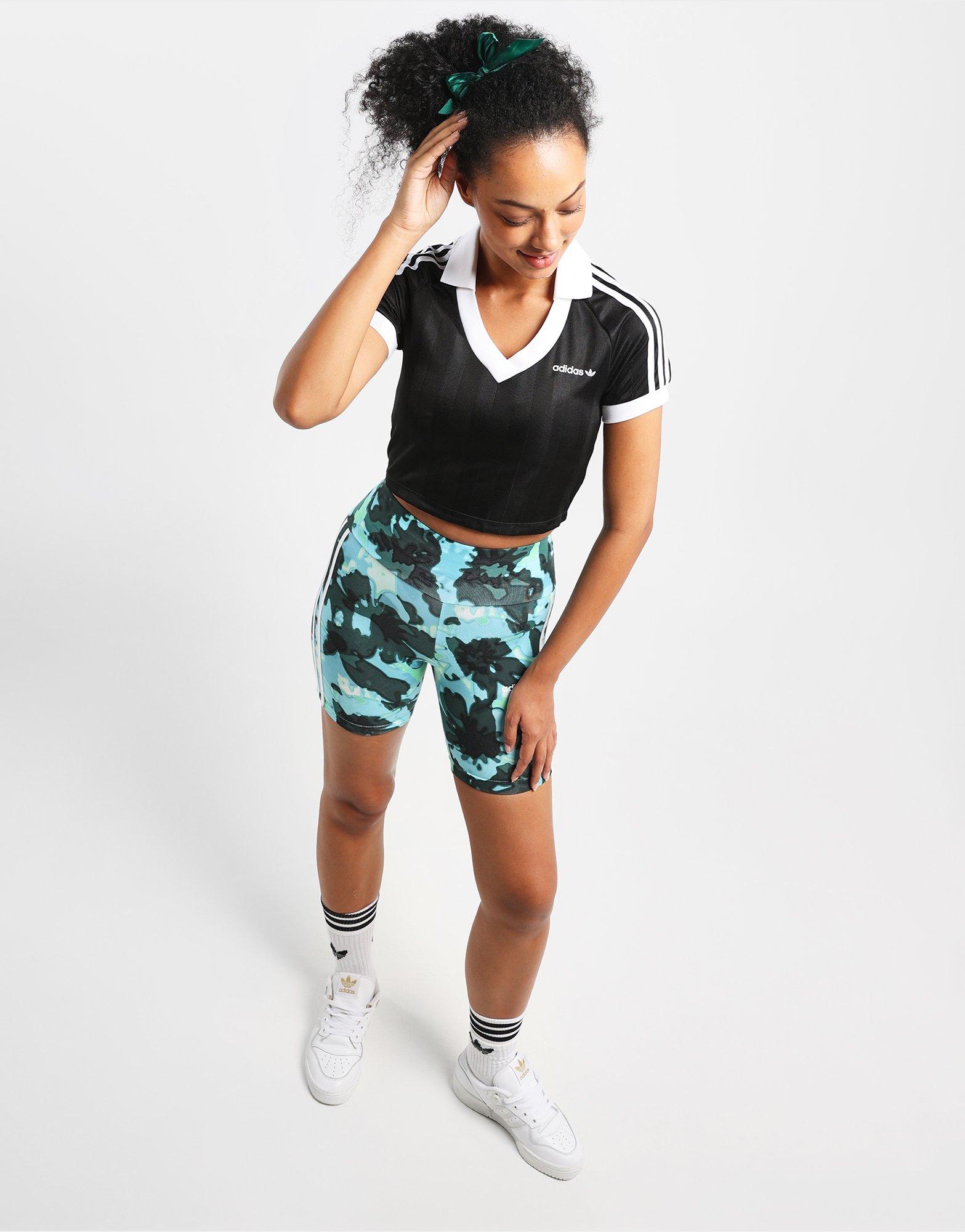 Black adidas Originals Football Crop Top Women's - JD Sports Singapore