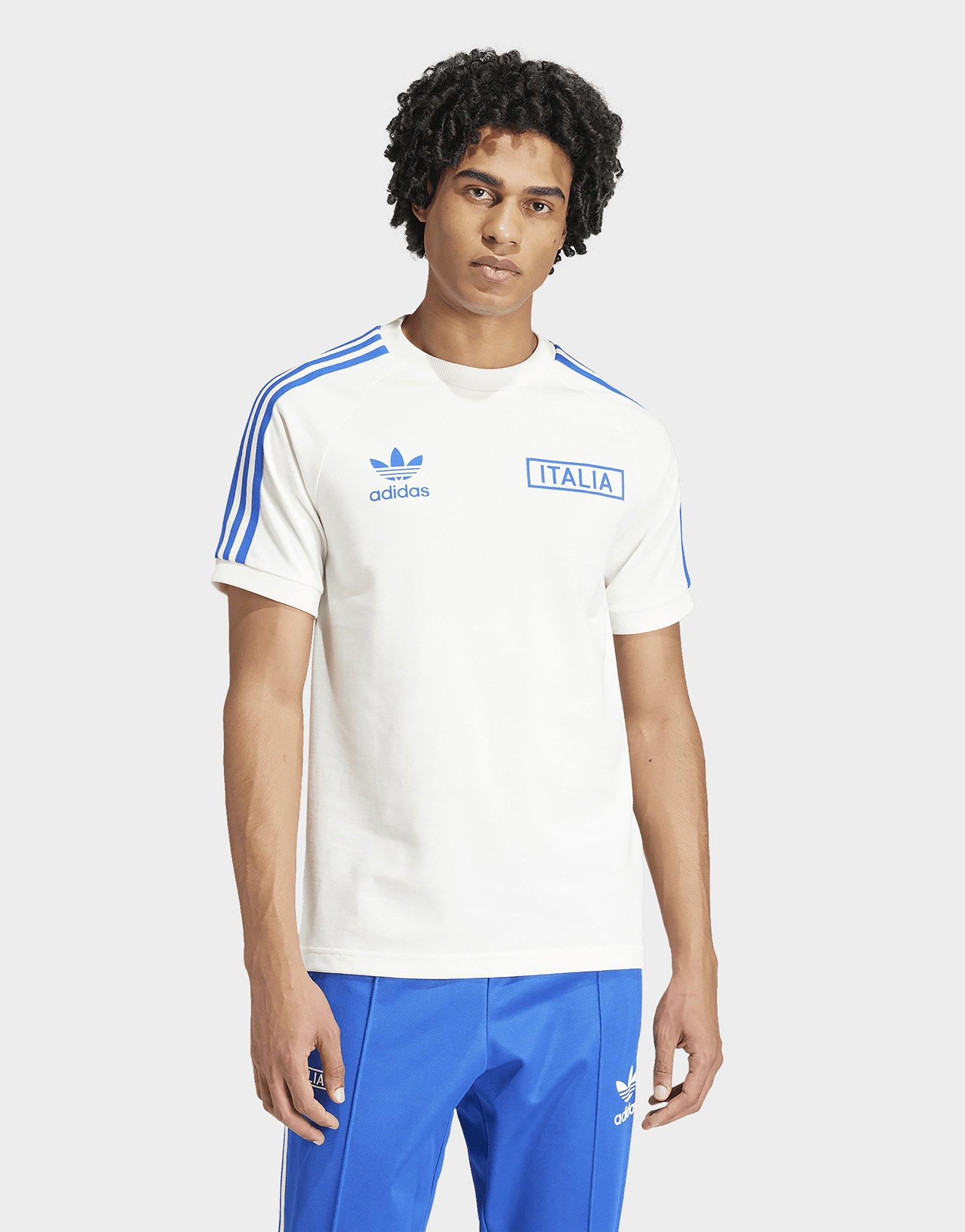 adidas Originals Italy Adicolor Classics 3 Stripes T Shirt Weissgrau JD Sports Deutschland