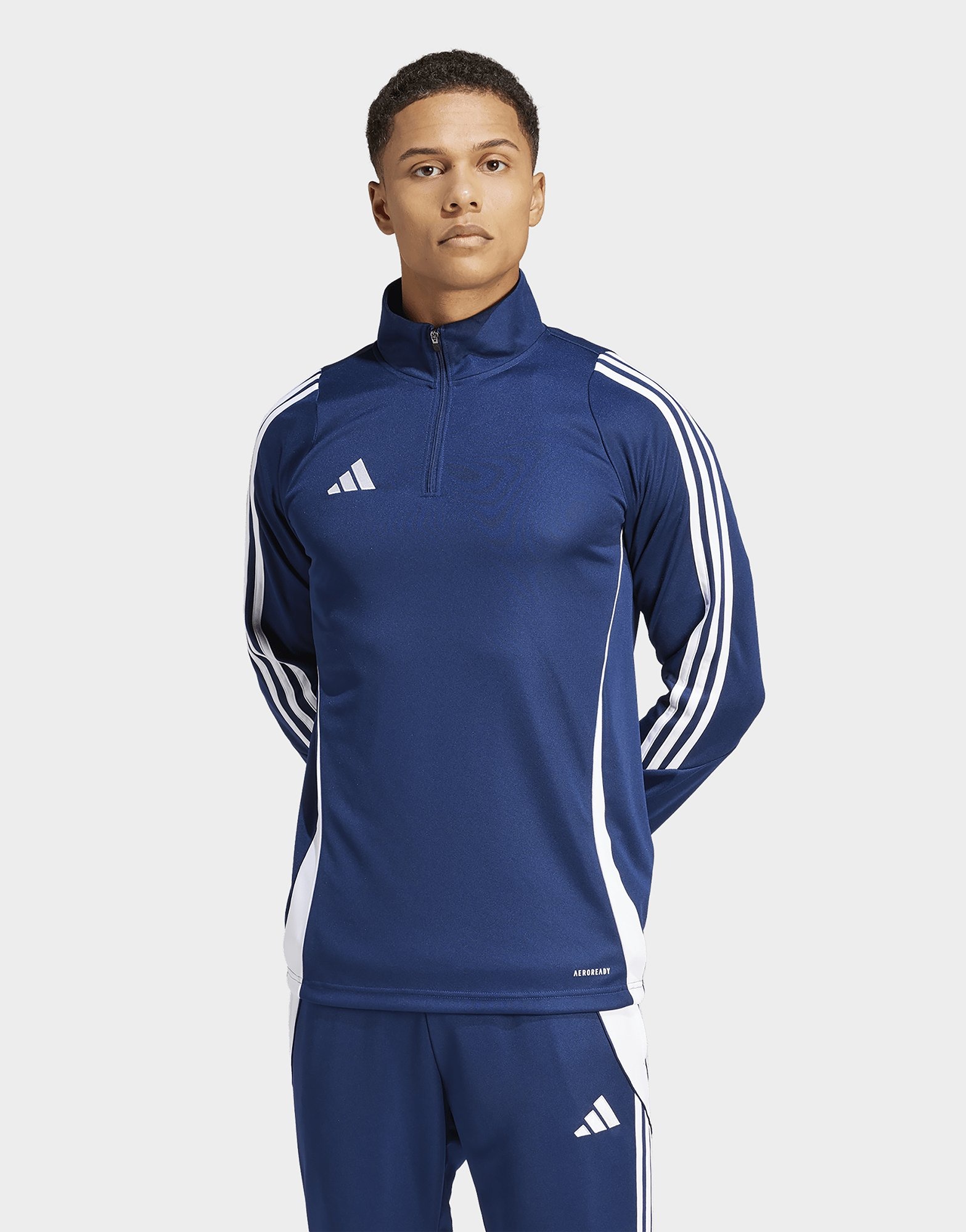 Blue adidas Tiro 1/4 Zip Top | JD Sports UK