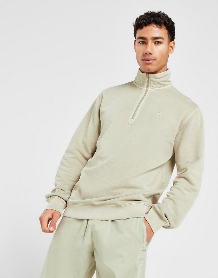 adidas Trefoil Essentials+ Dye Sweatshirt met Halflange Rits