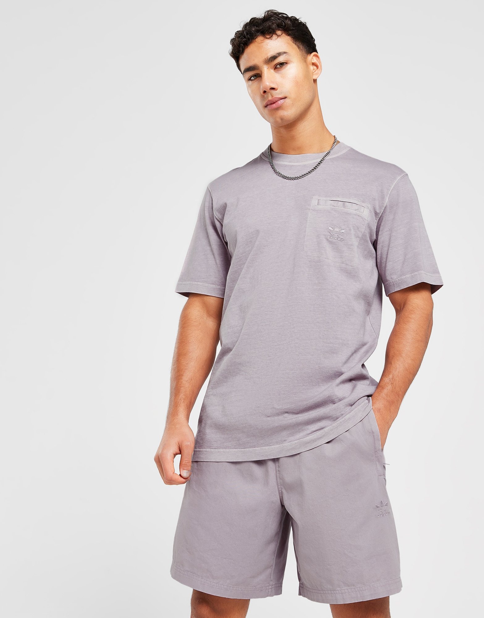 adidas Trefoil Essentials + Dye Pocket Tee | JD Sports UK