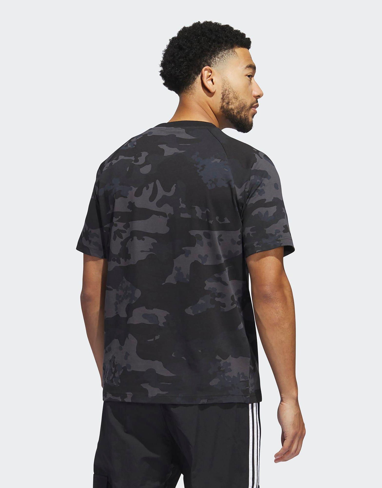 Black adidas Camo Trefoil Tee JD Sports UK
