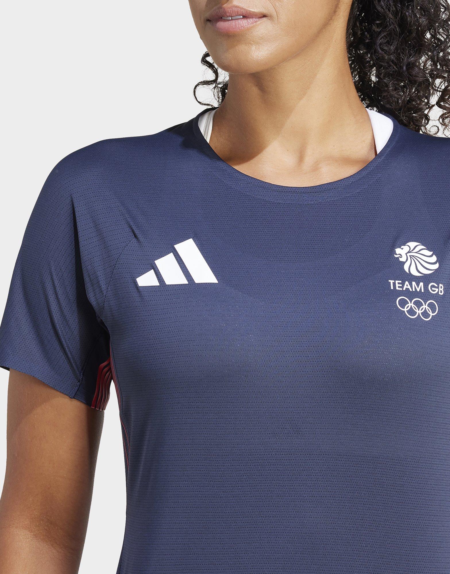 アディダス Adidas 【 Team Gb Training Top Womens Women 】 レディース Blue adidas Team GB Adizero Running Tee | JD Sports UK