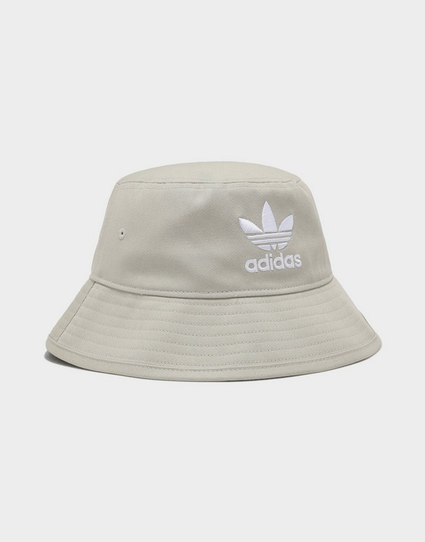 Grey adidas Originals Trefoil Bucket Hat - JD Sports Singapore