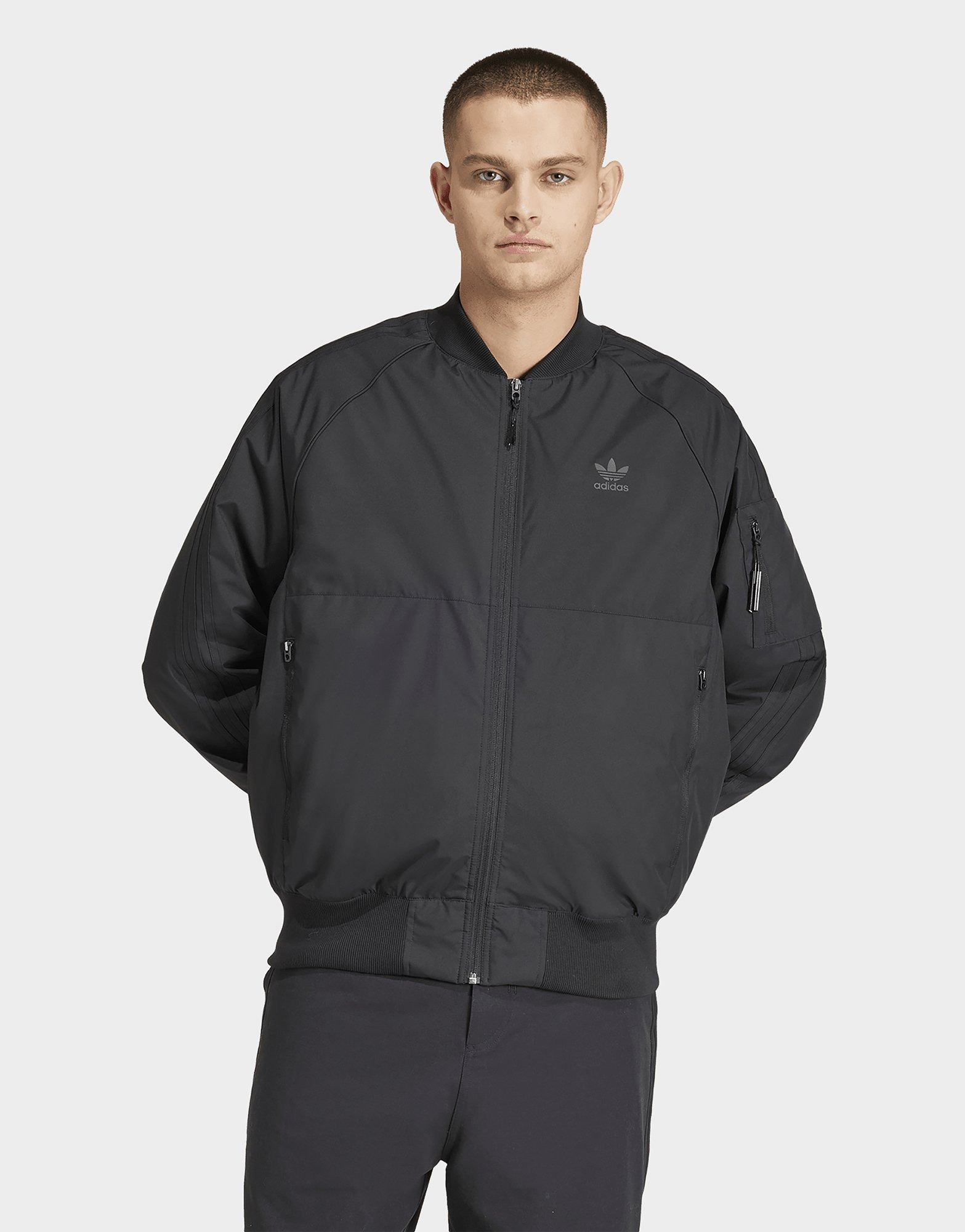 Black adidas SST Bomber Jacket JD Sports UK