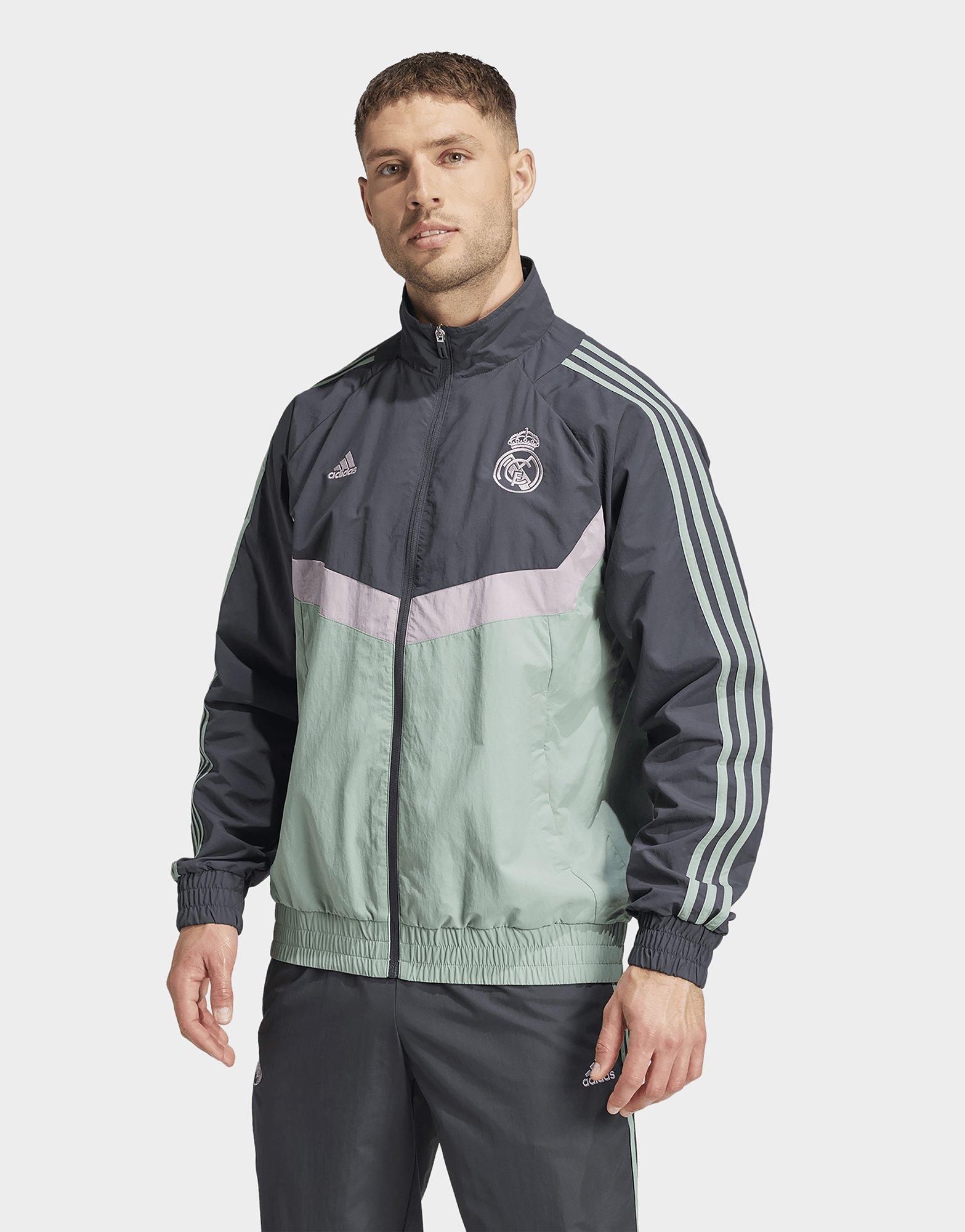Grey adidas Real Madrid Seasonal Track Top JD Sports UK