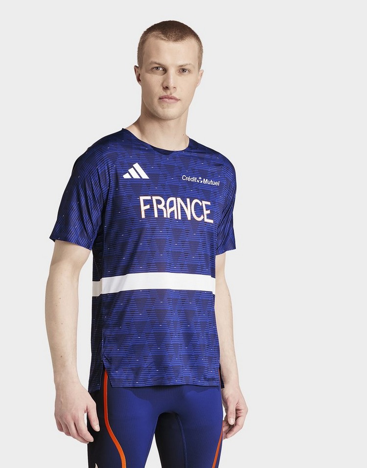 adidas Team France Athletisme Tee Men