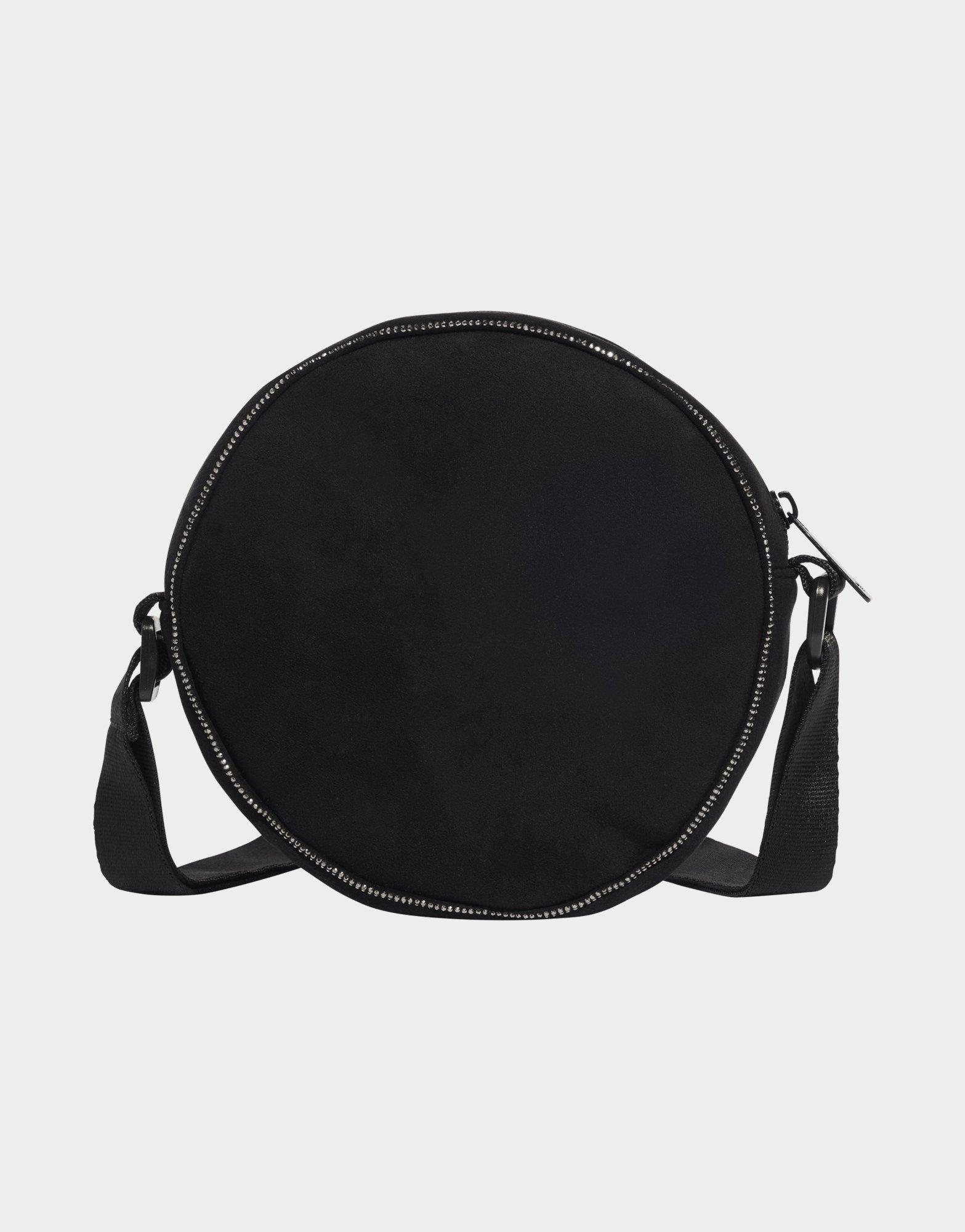 Black adidas Originals Rhinestones Fake Suede Round Bag JD Sports UK