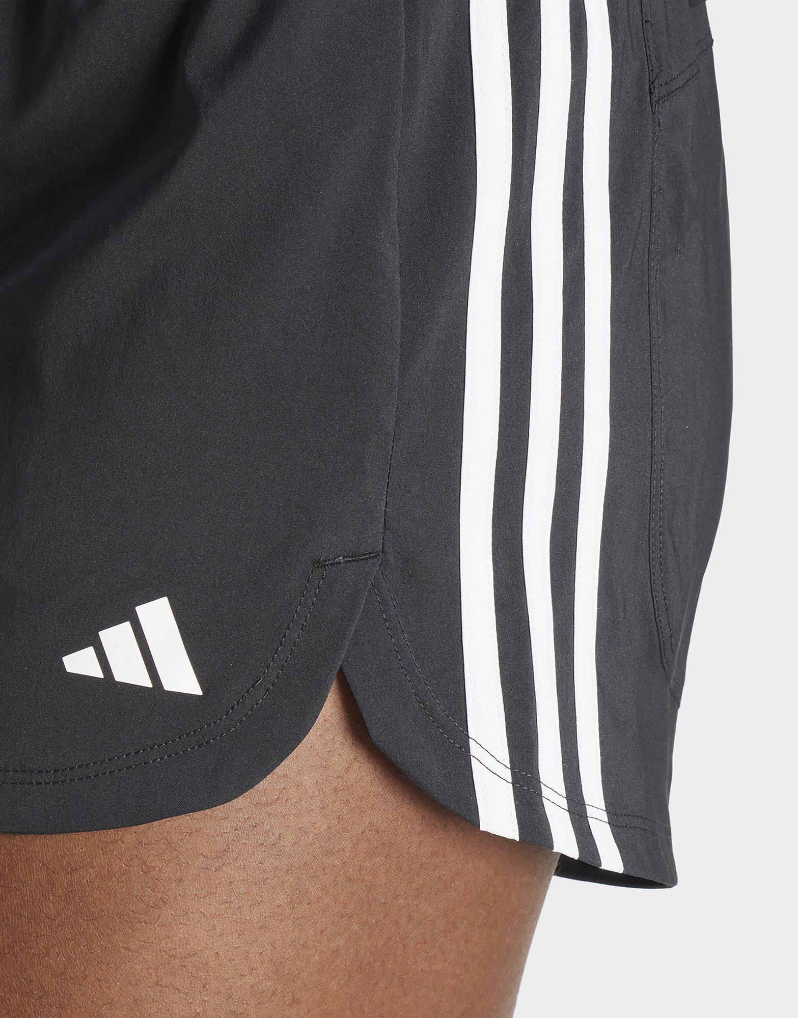adidas Short de training taille haute Pacer 3 bandes