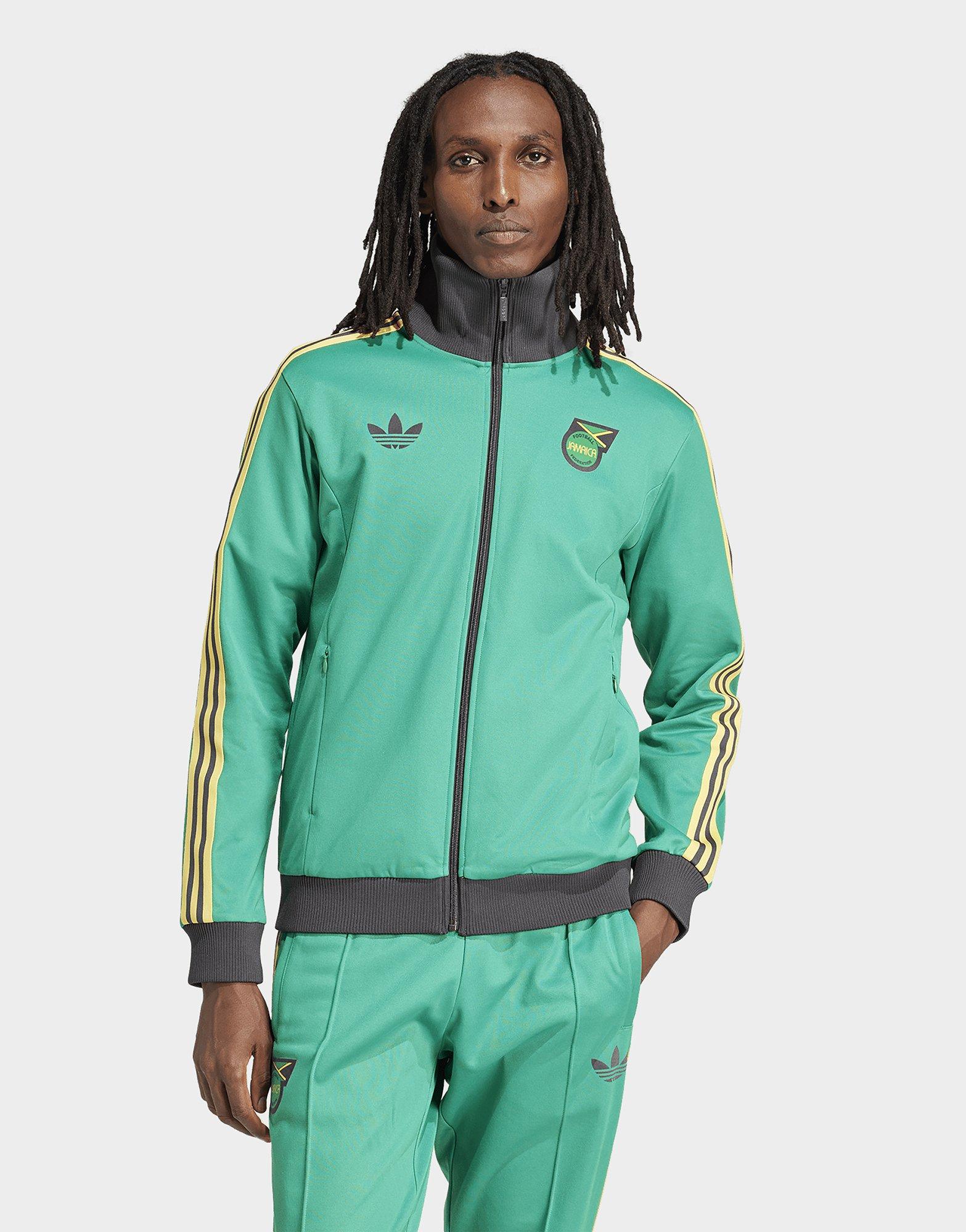 Green adidas Originals Jamaica Beckenbauer Track Top JD Sports UK