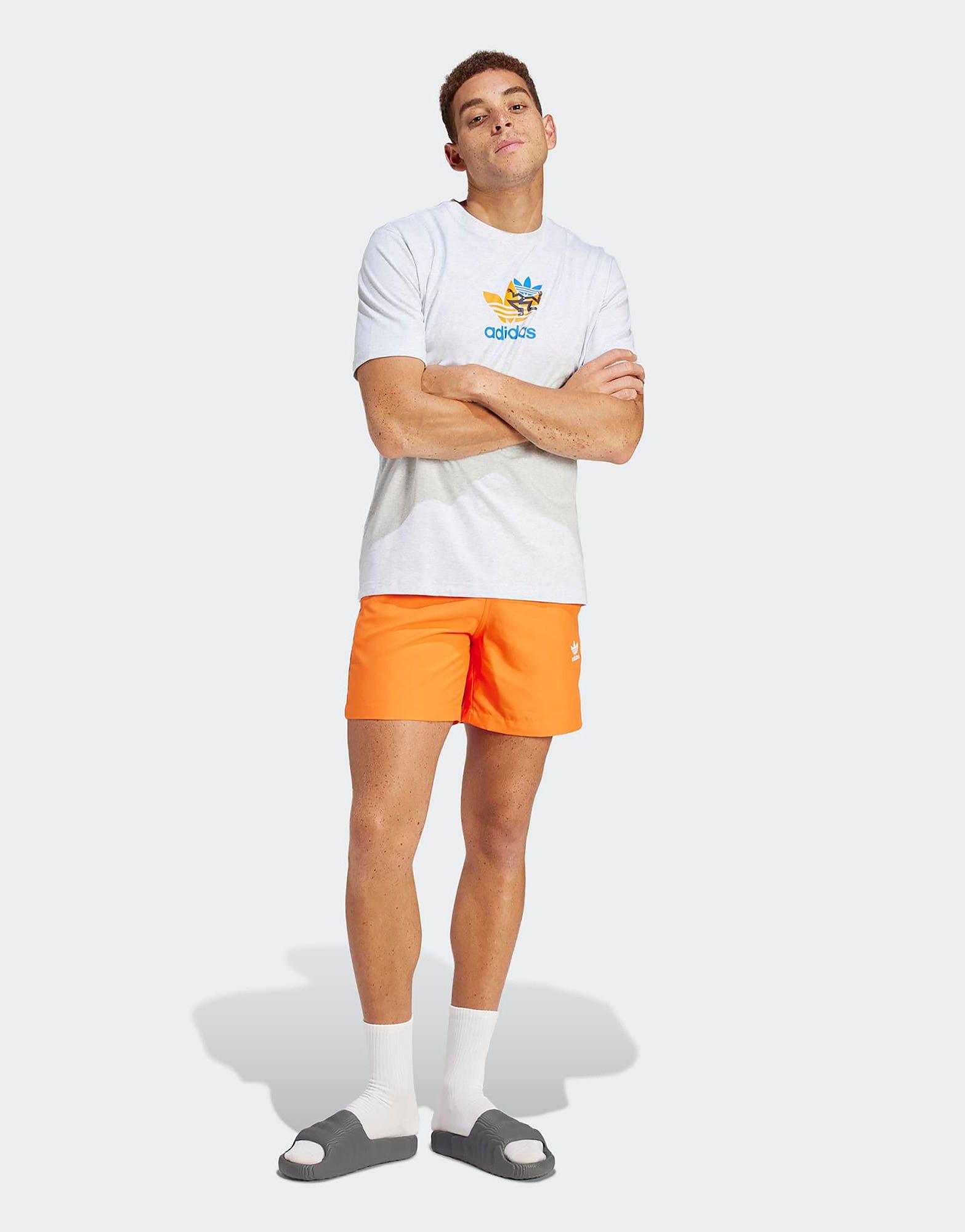 Adidas california 2025 swim shorts orange