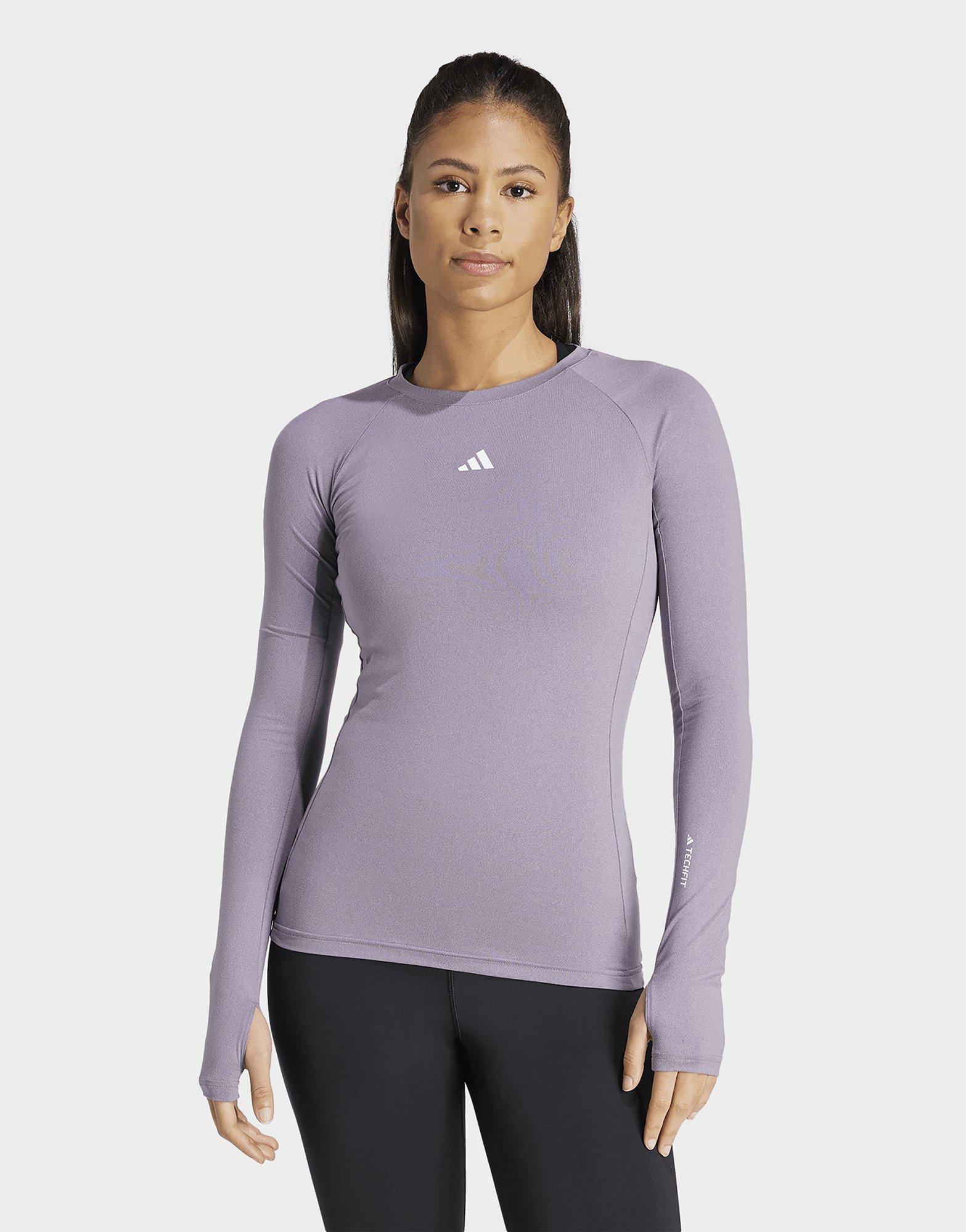 adidas Techfit 3-Stripes Training Long Sleeve Tee - Black | adidas Canada