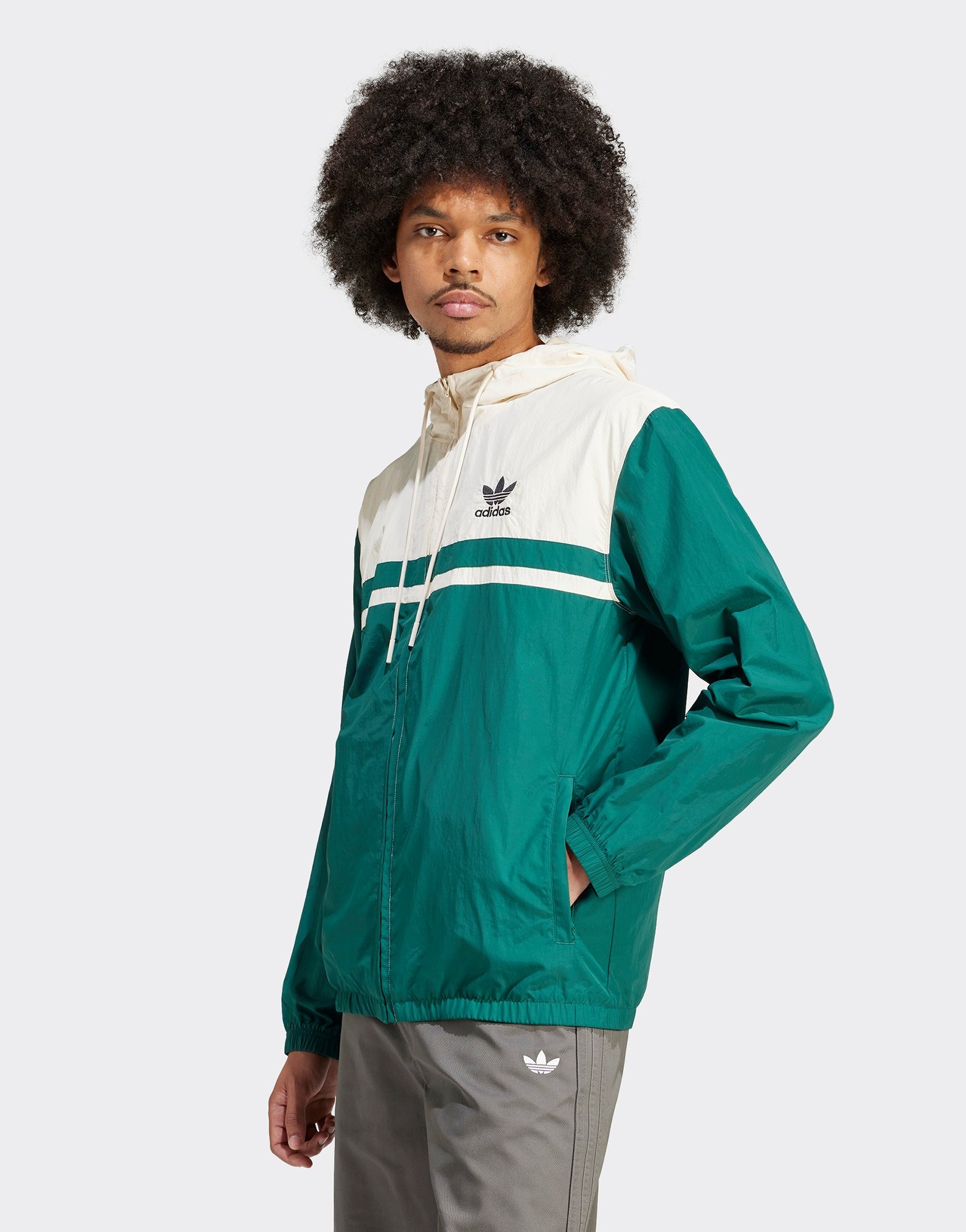 Green adidas Originals Windbreaker Jacket JD Sports Singapore