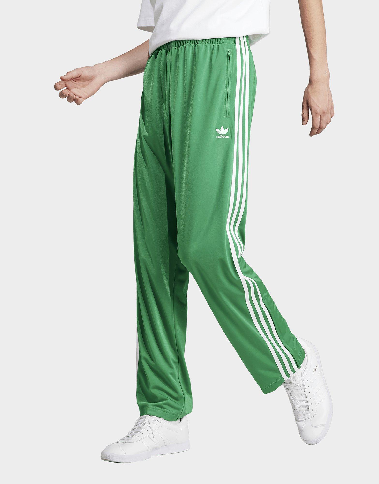 Mens green outlet adidas tracksuit bottoms