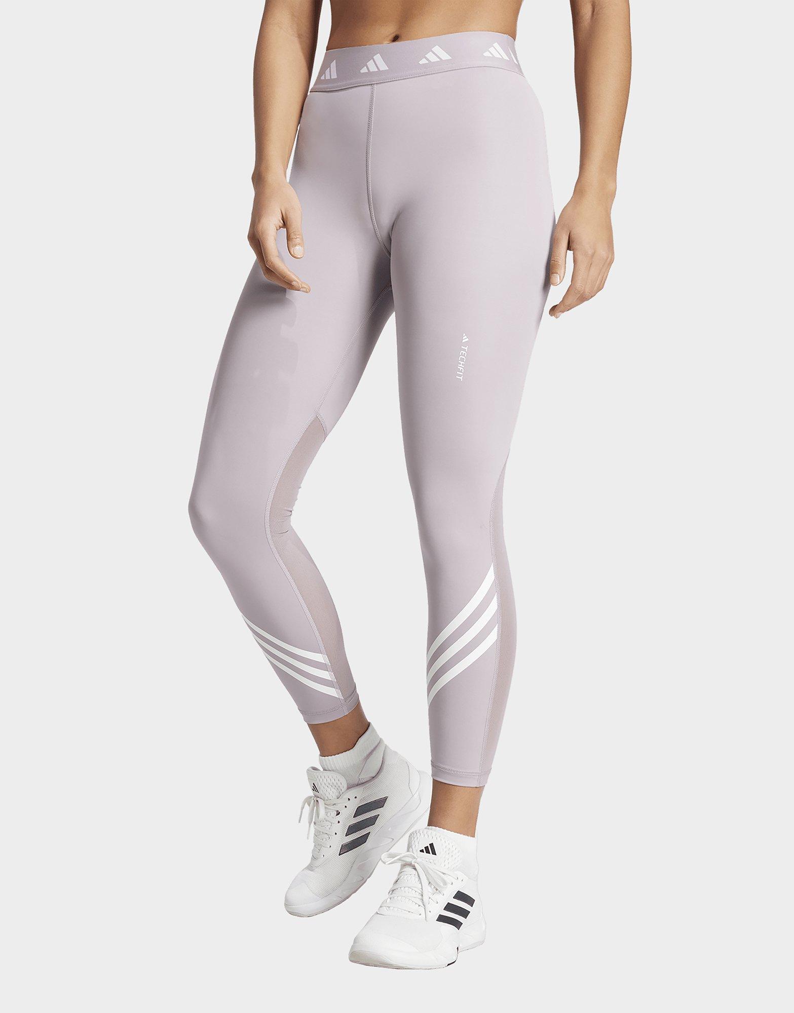 adidas Tech-Fit 3 Stripe 7/8 Tights - Pink