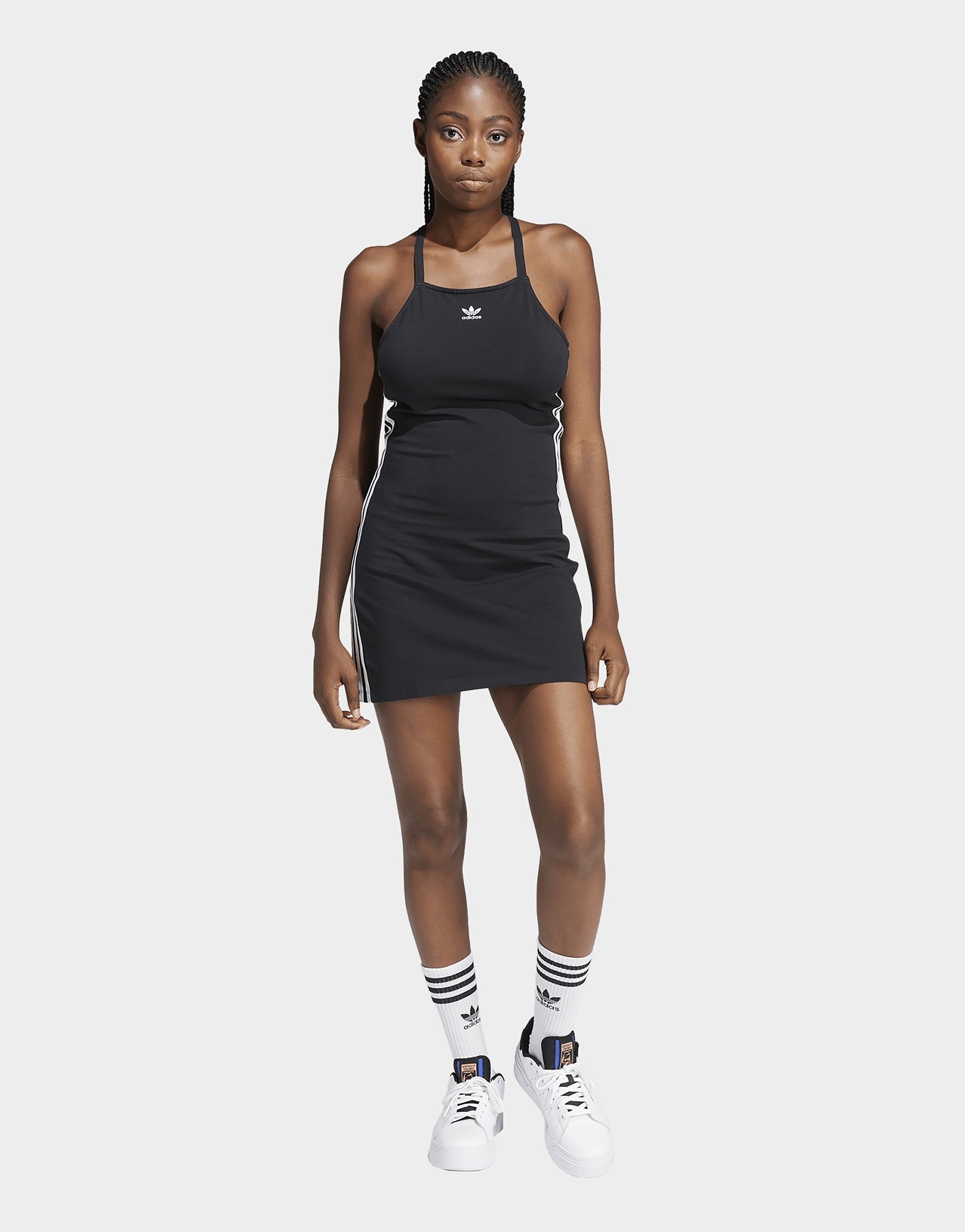 Black adidas 3-Stripes Mini Dress | JD Sports UK