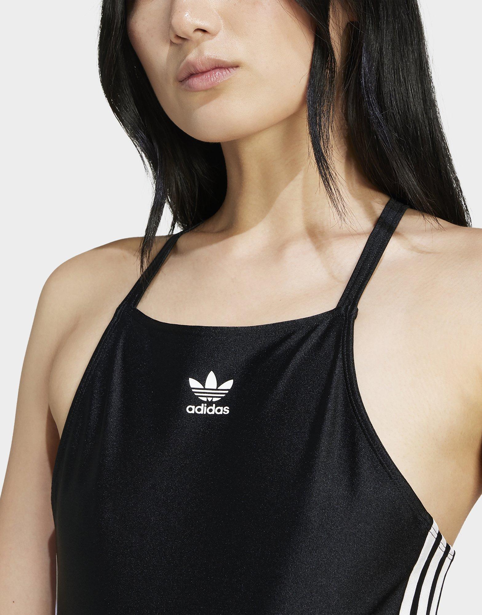 Black adidas Originals 3 Stripes Bodysuit JD Sports UK