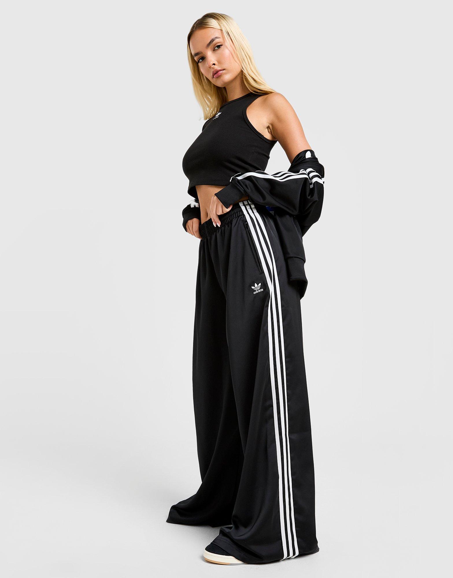 adidas Originals Adicolor Satin Wide Leg Track Pants