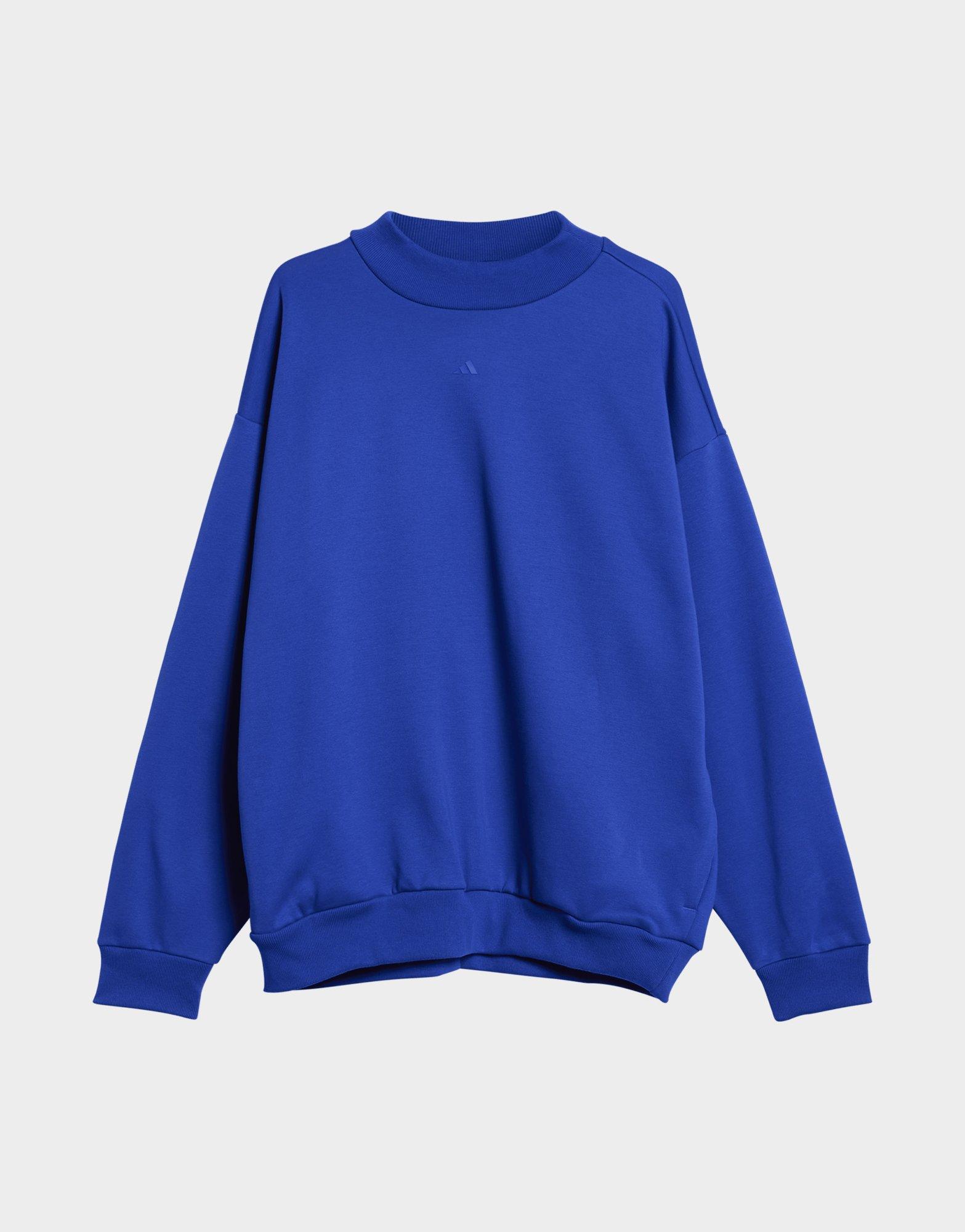 Blue adidas adidas Basketball Crew Sweatshirt JD Sports UK