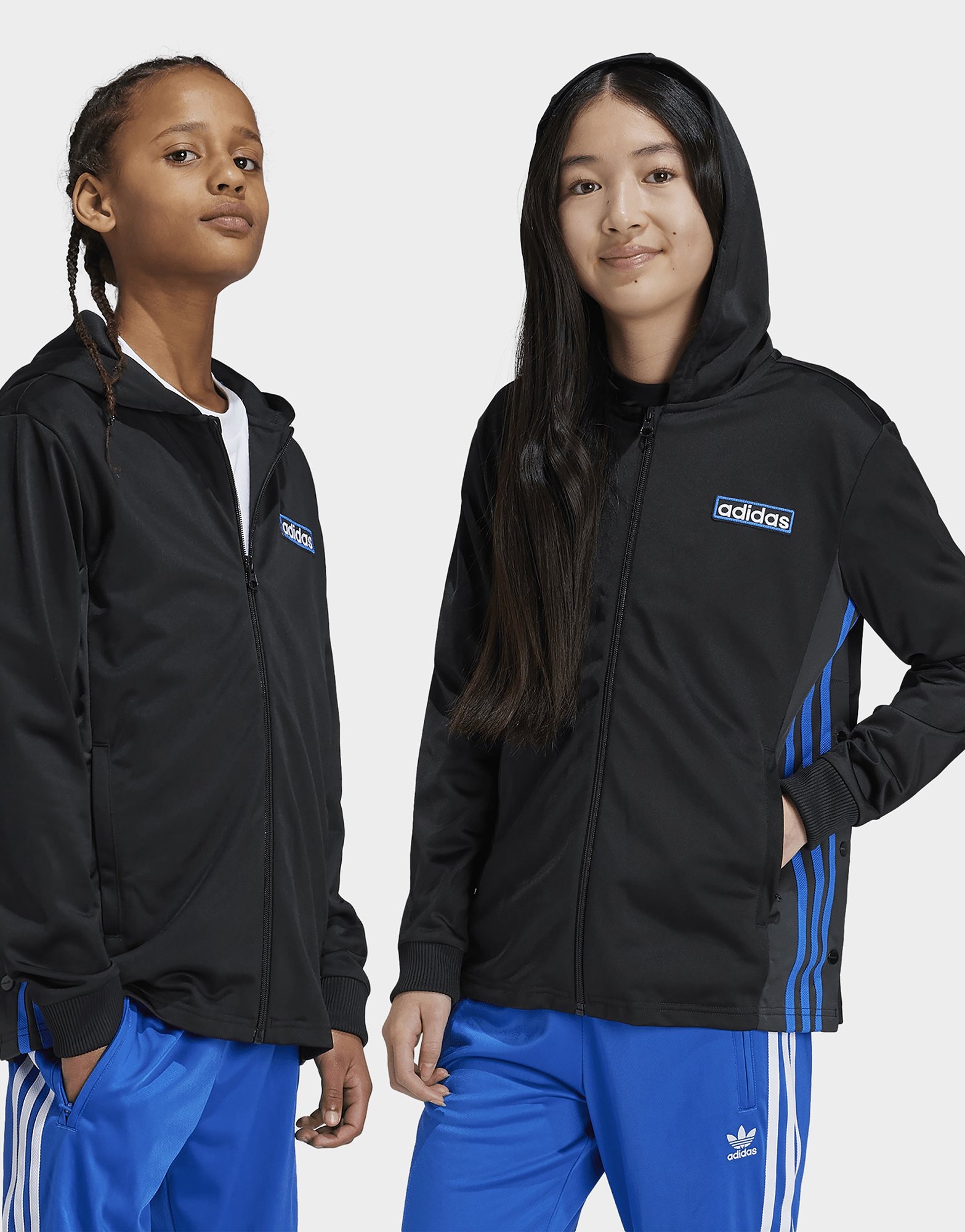 Black adidas Adibreak Full Zip Hoodie Kids JD Sports UK