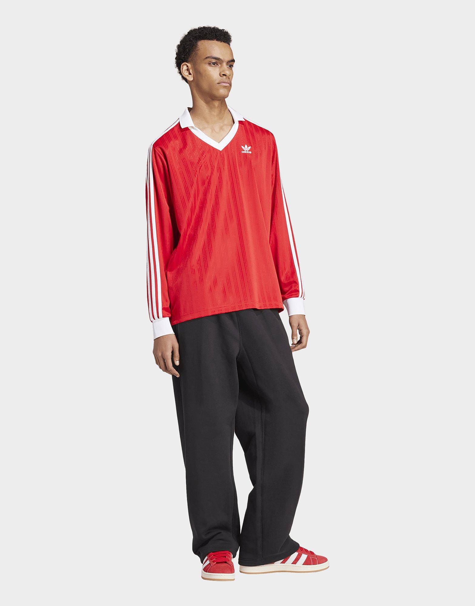 Adidas originals adicolor long sleeve football jersey pink sale