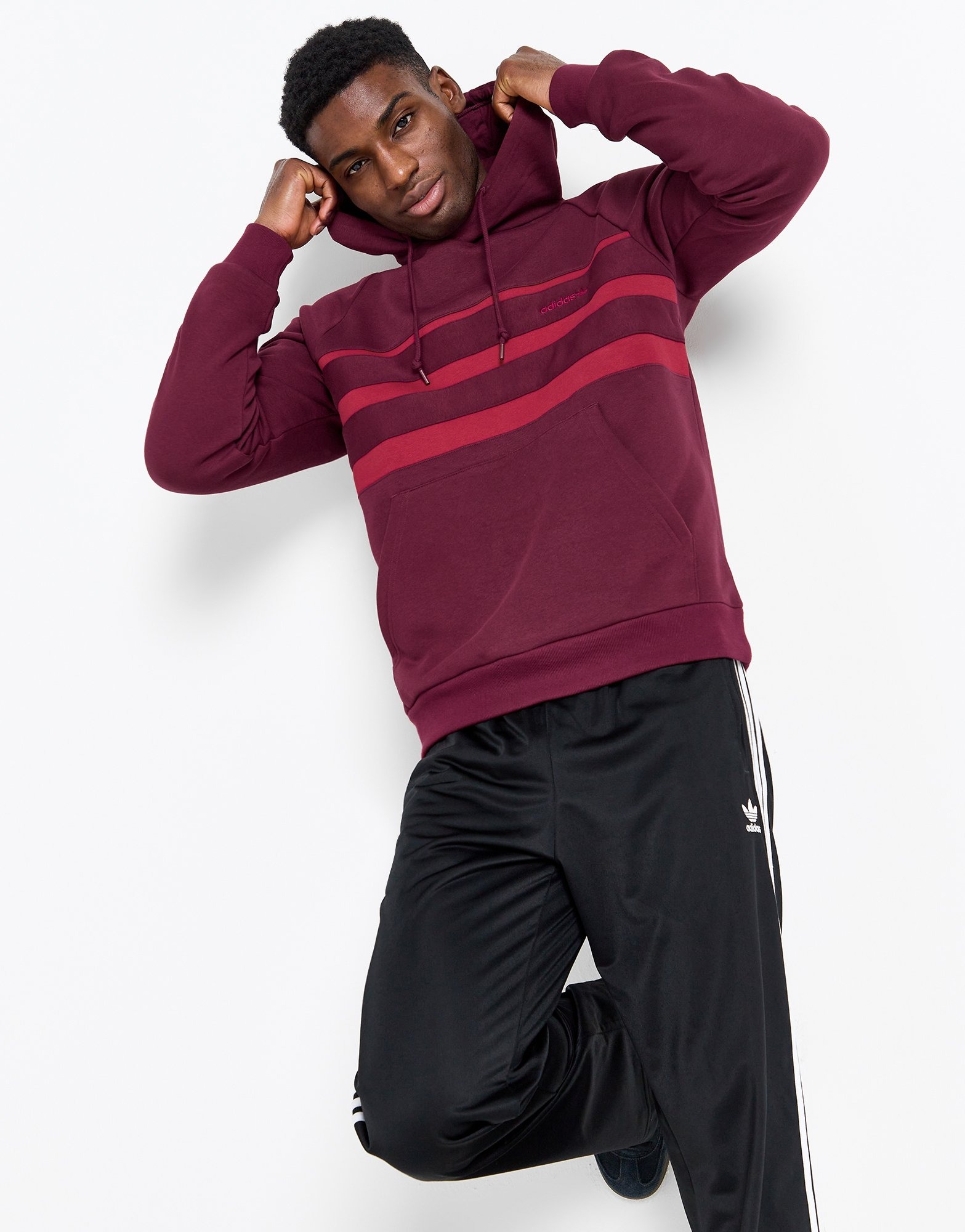 Burgundy adidas The First Hoodie JD Sports UK