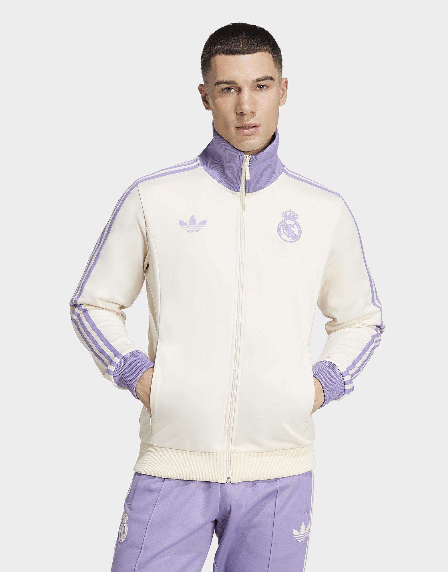 Beige adidas Real Madrid Track Top JD Sports UK