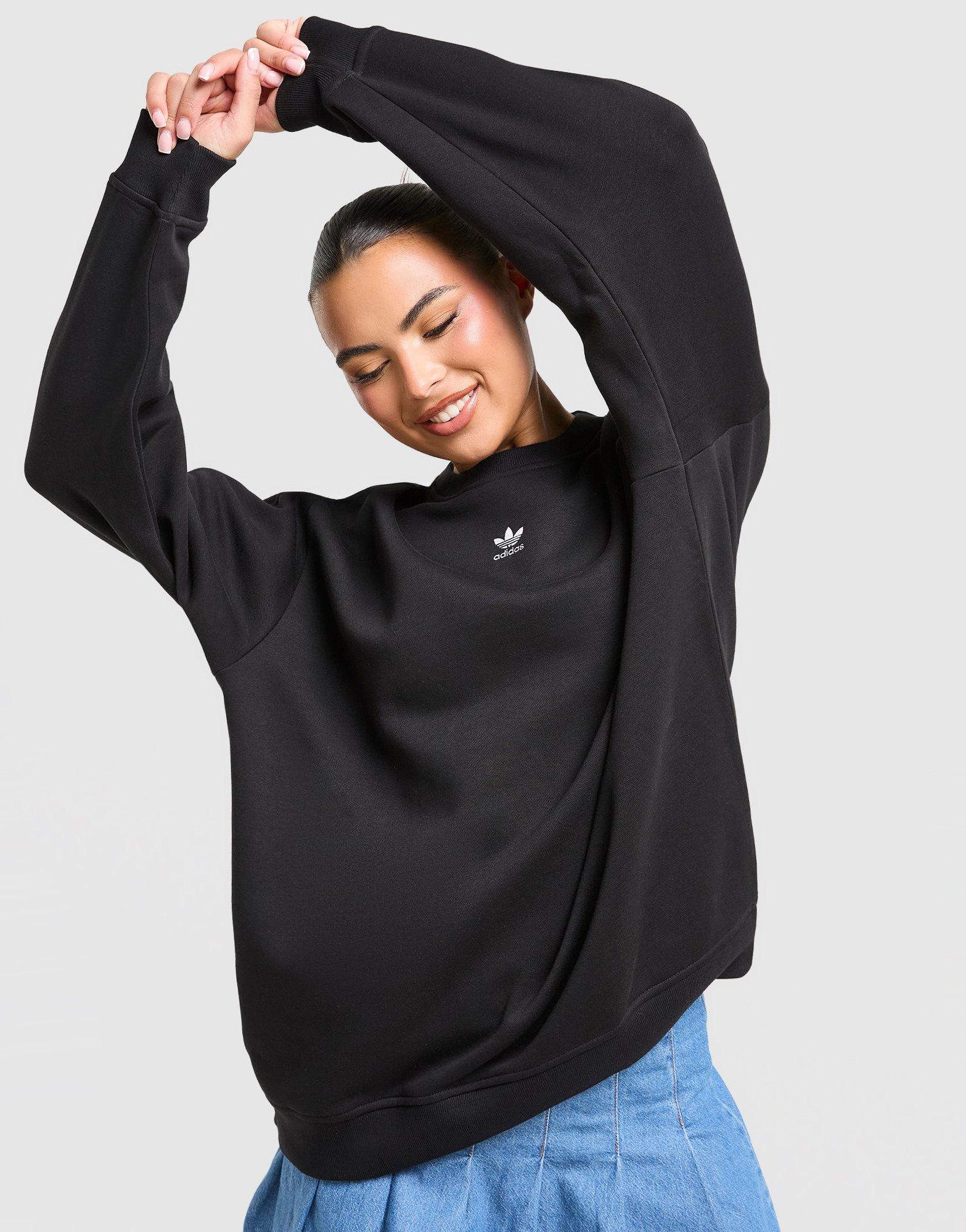 adidas Originals Essentials Fleece Long Oversized Crew Sweatshirt