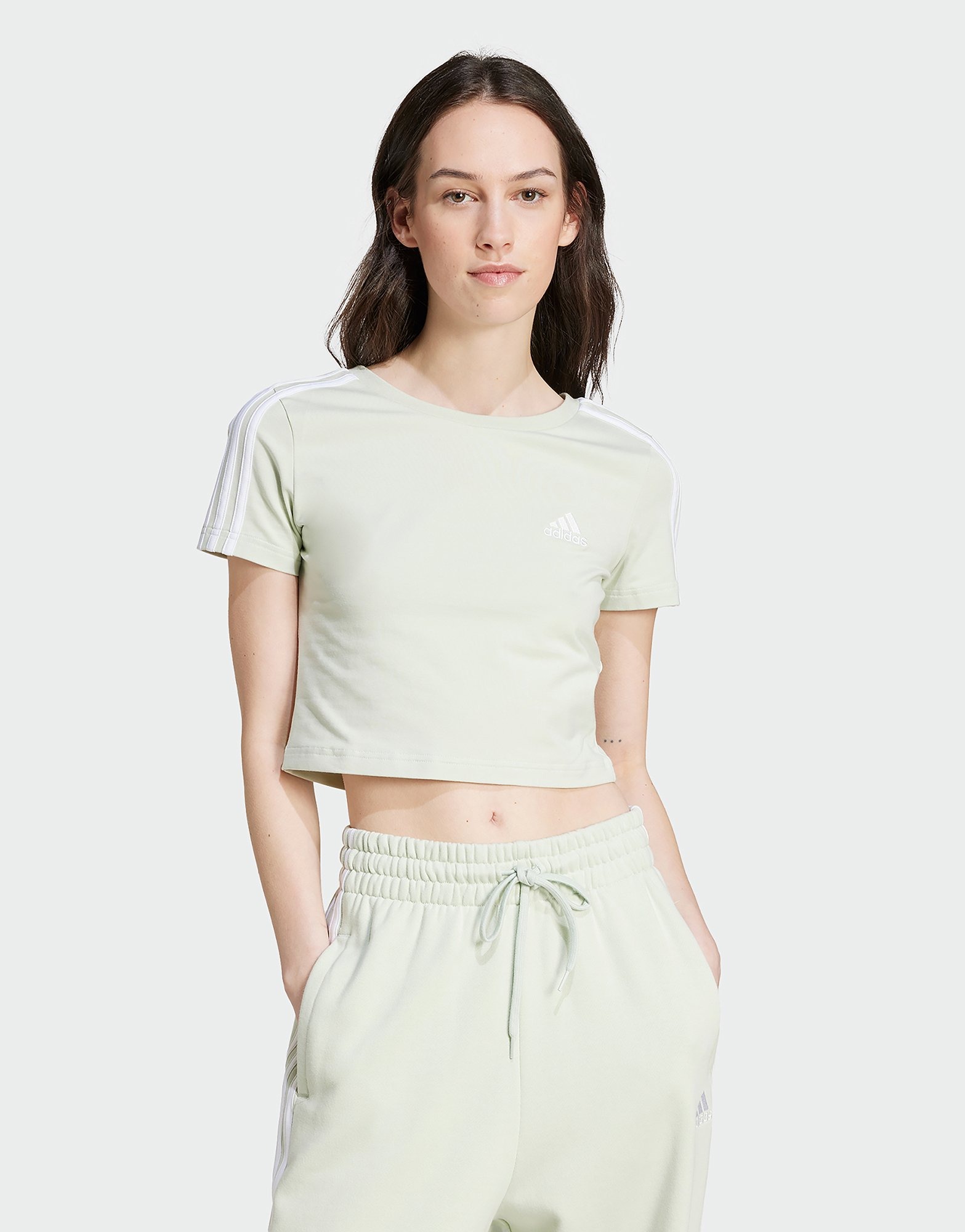 adidas T shirt 3 Stripes Slim Femme JD Sports France