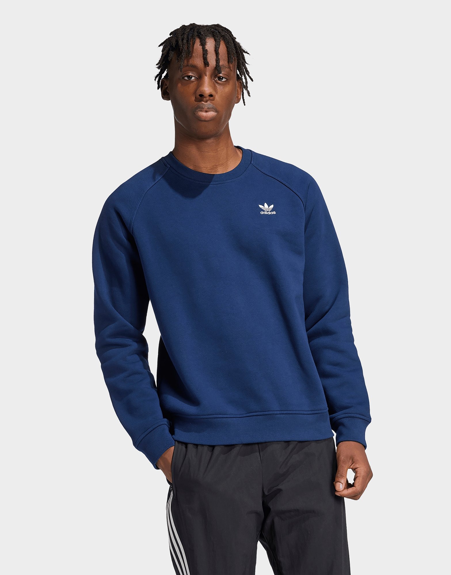 Sweat-shirt ras du cou en v regular en coton organique bleu foncé Marc O'Polo Denim | La Redoute