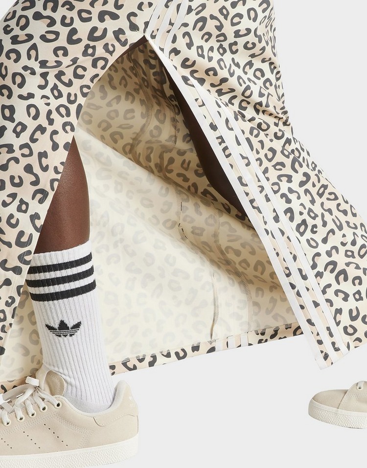 adidas Originals Leopard Luxe 3-Stripes Maxi Dress