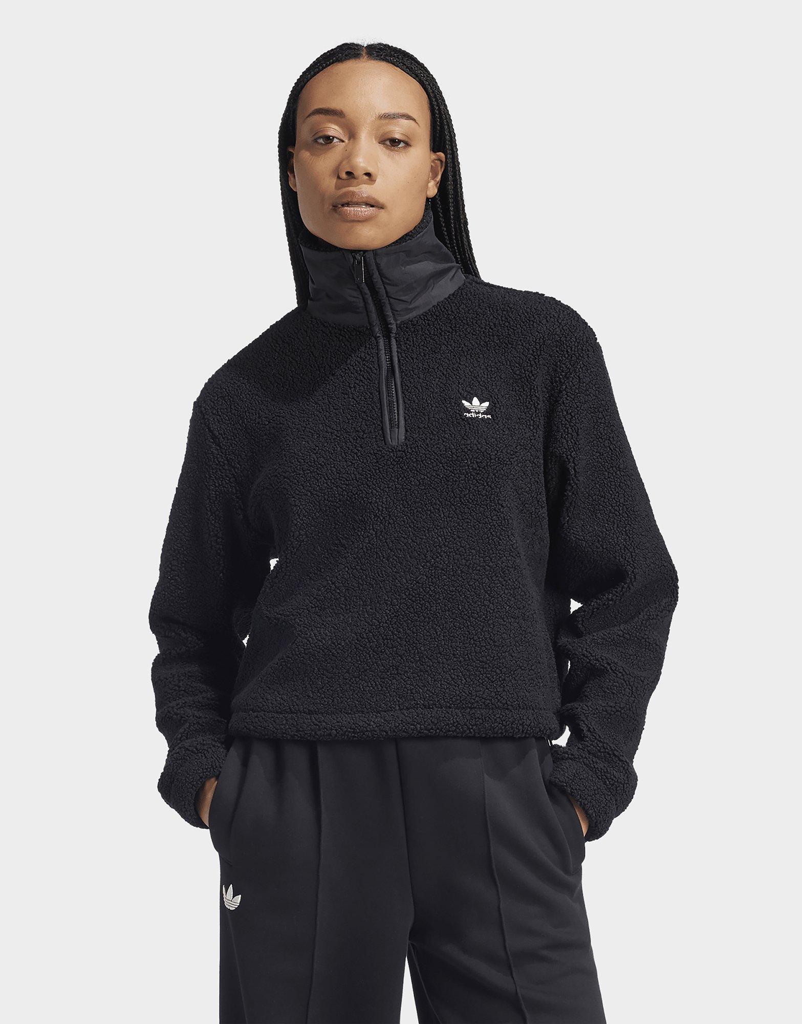 adidas Teddy 1 2 Zip Fleecejacke Schwarz JD Sports Deutschland