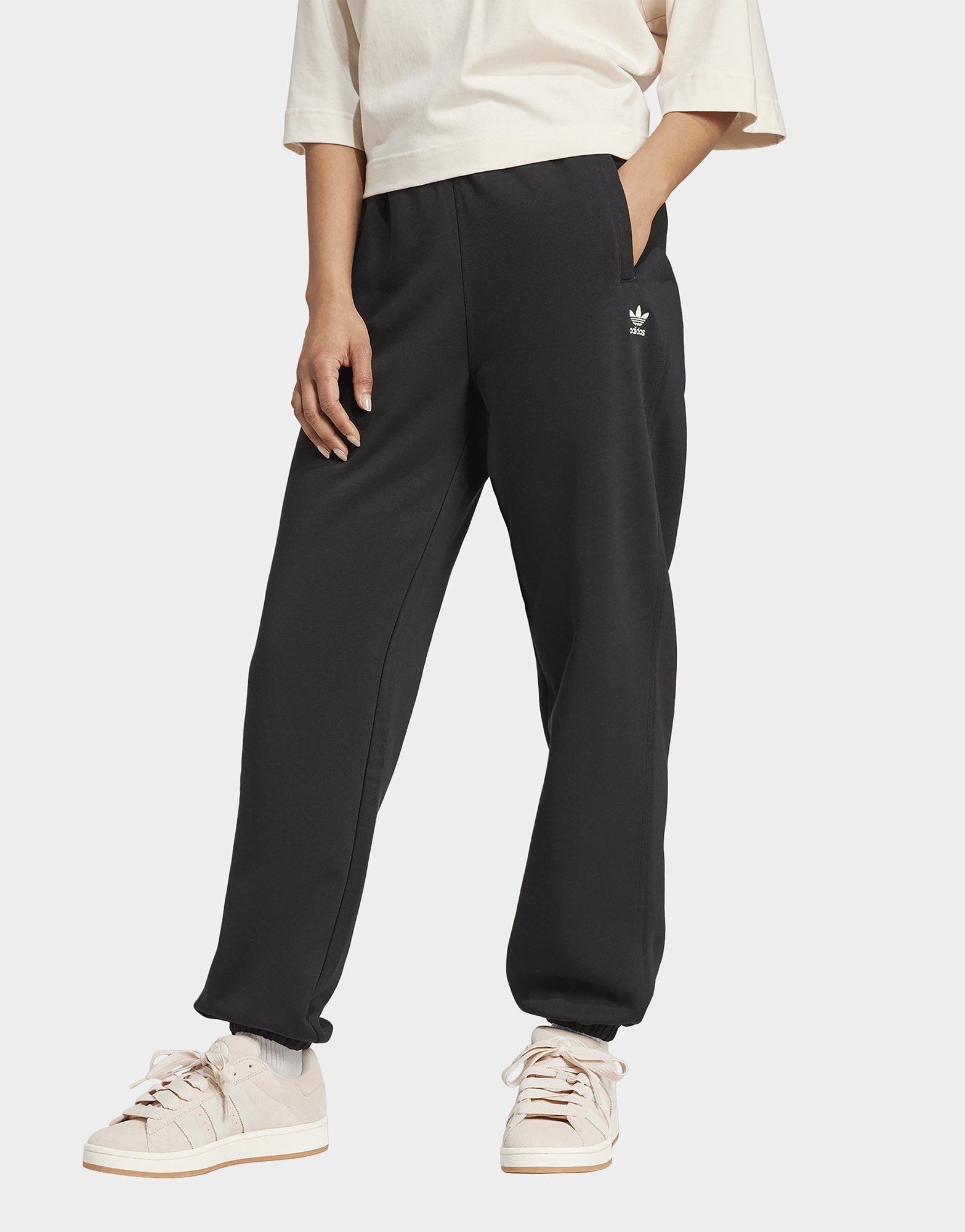 adidas Originals Pantalon ample molleton Essentials Noir- JD Sports France 