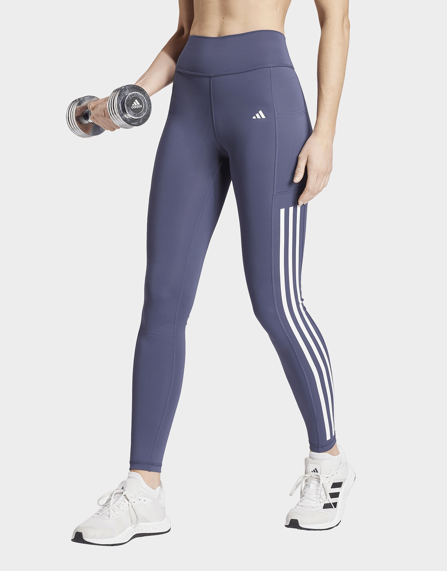 Adidas 3 stripe high waist leggings clearance