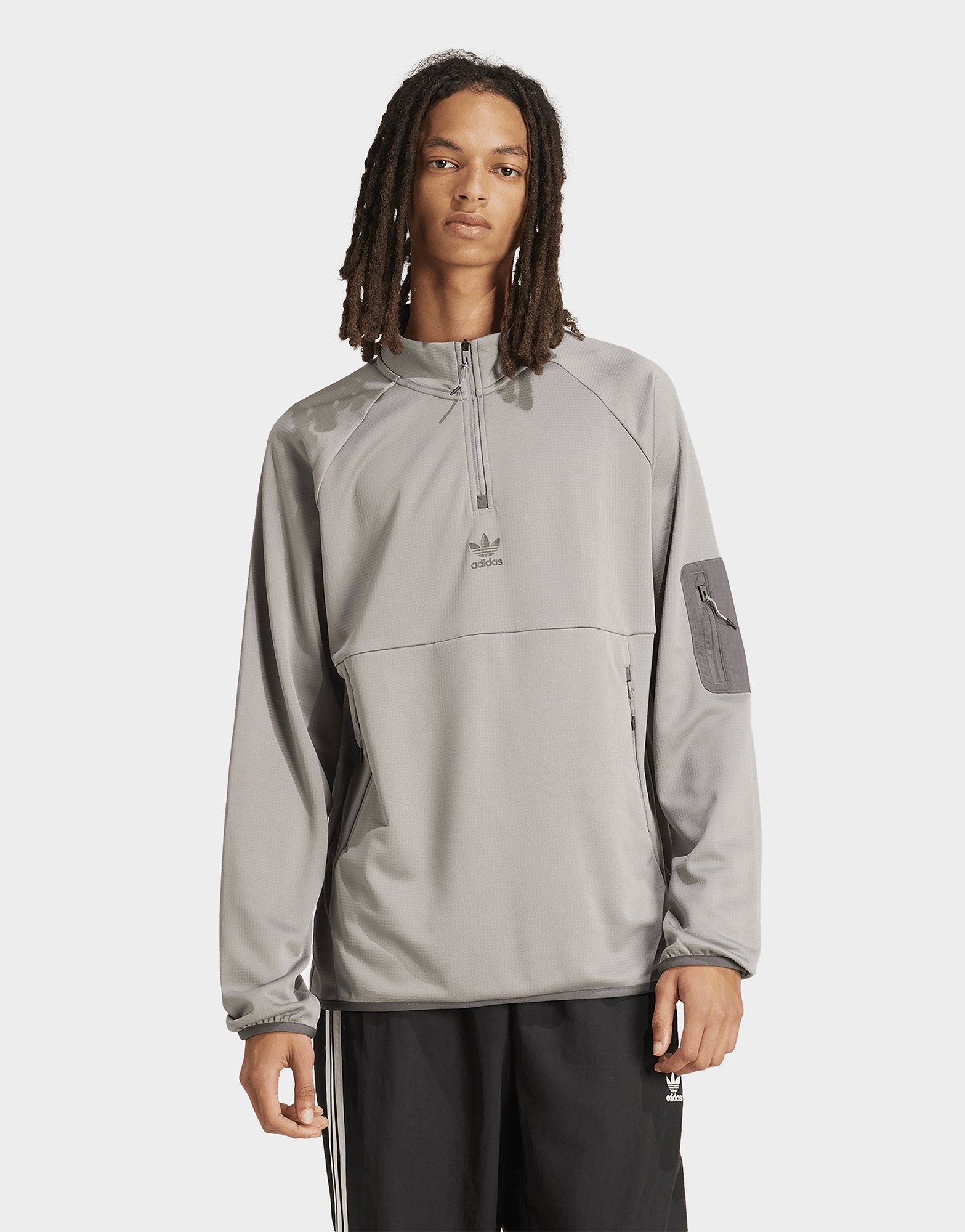 Grey adidas 1/4 Zip Top | JD Sports UK