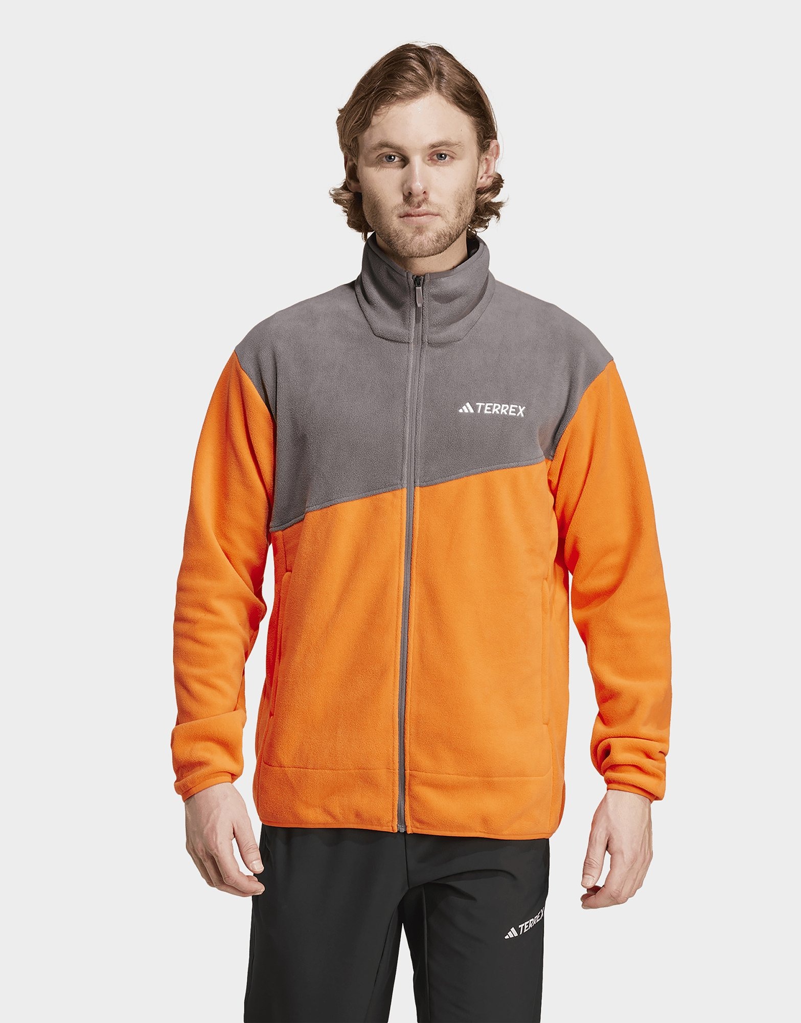 Orange adidas Terrex Multi Full Zip Fleece Jacket JD Sports UK