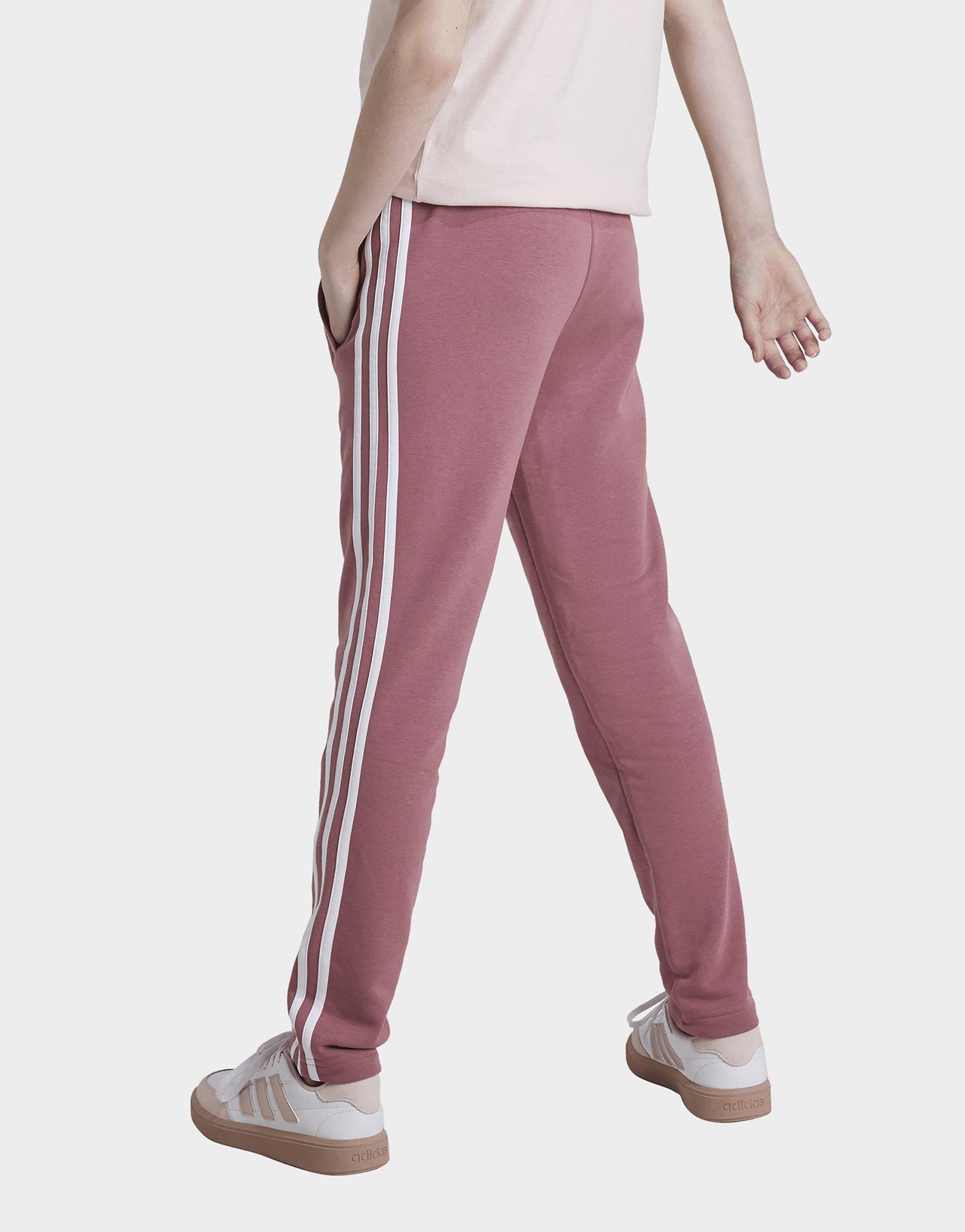 Pink adidas Essentials 3 Stripes Pants JD Sports UK